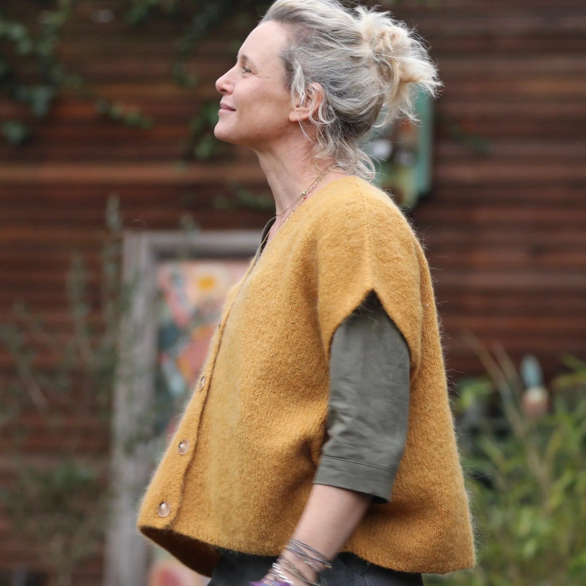 Gilet Benjamine ocre - Image 4