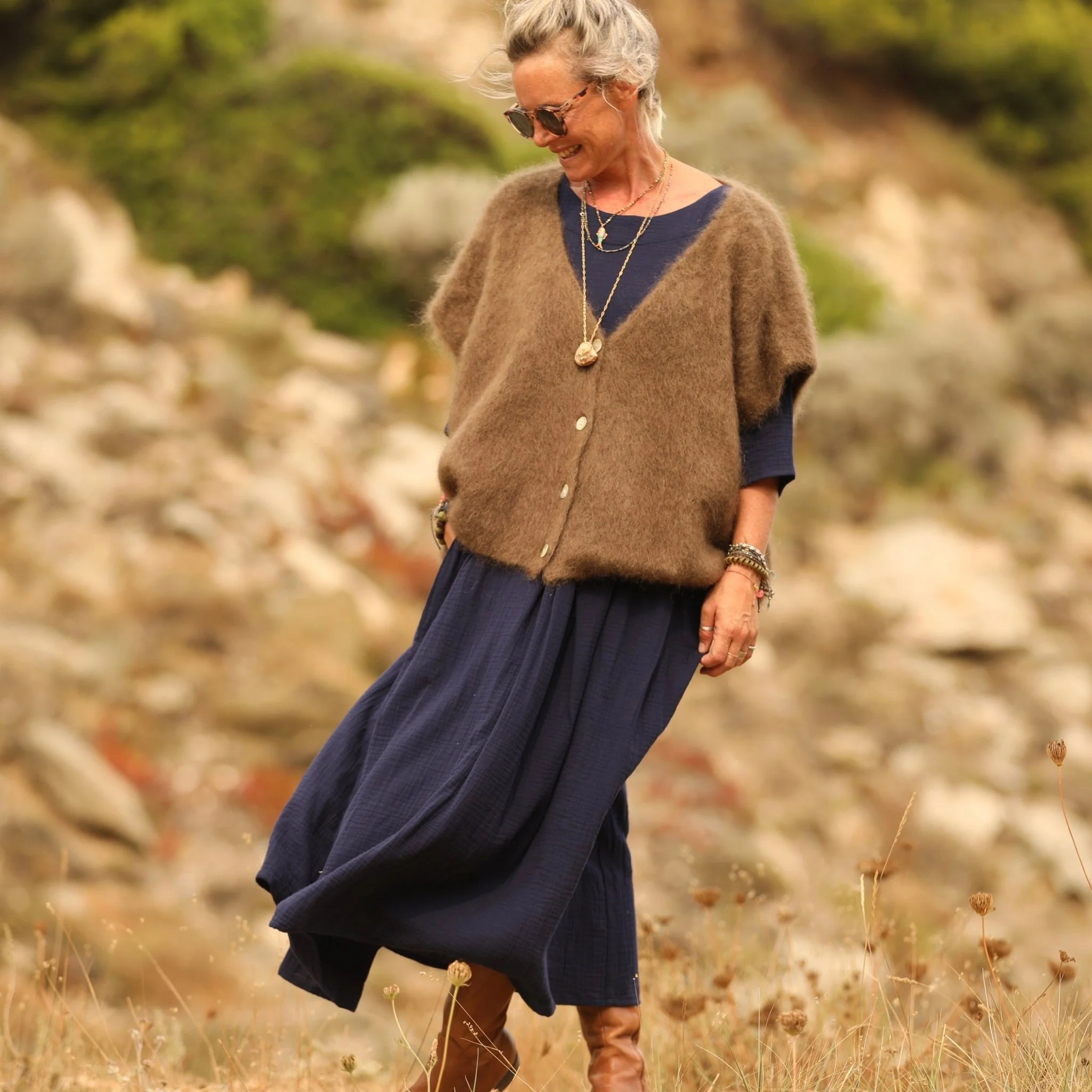 Gilet Cassiopé - Camel - Image 10