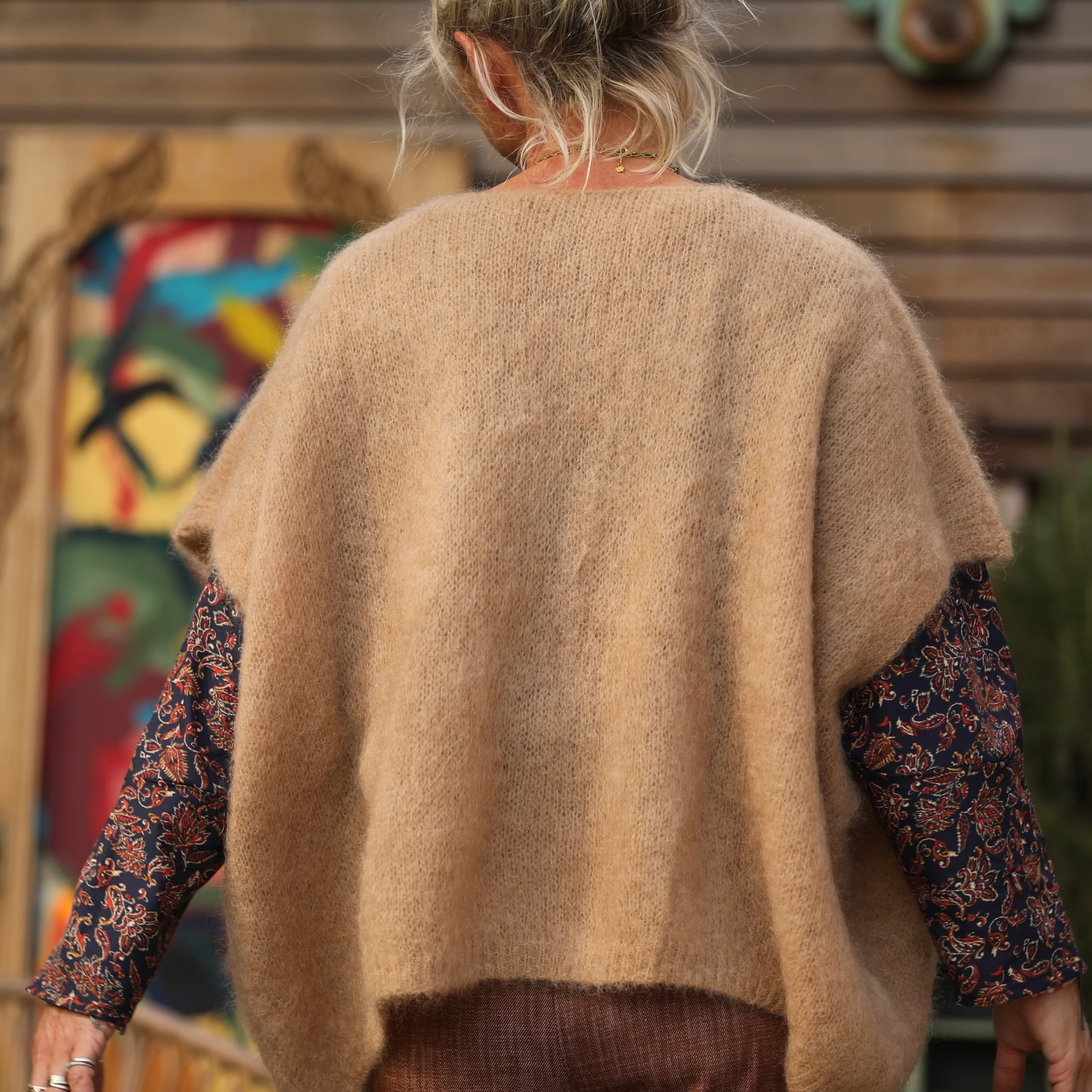 Gilet Cassiopé - Camel - Image 11