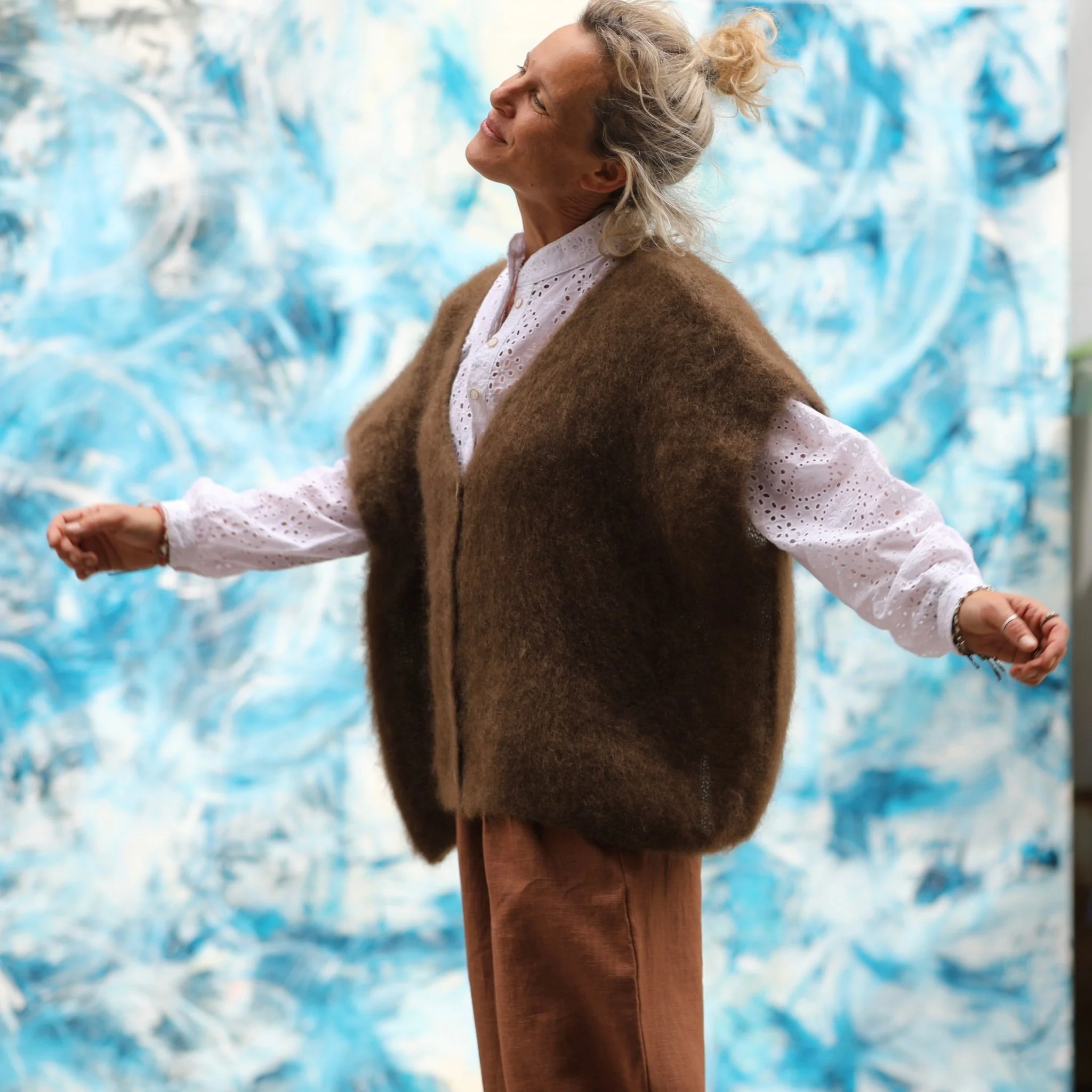 Gilet Cassiopé - Moka - Image 4
