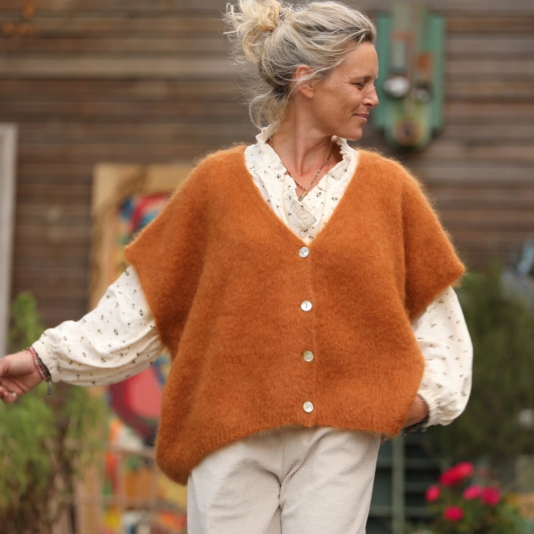 Gilet Cassiopé - Noisette - Image 6