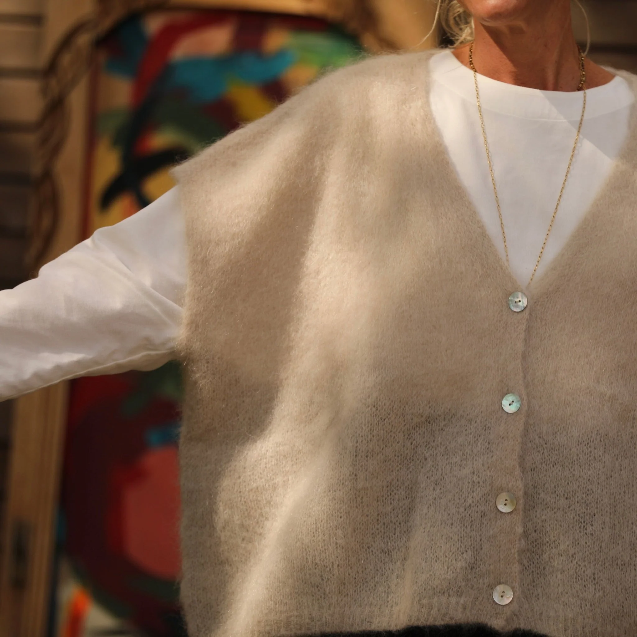 Gilet Cassiopé - Ficelle - Image 2