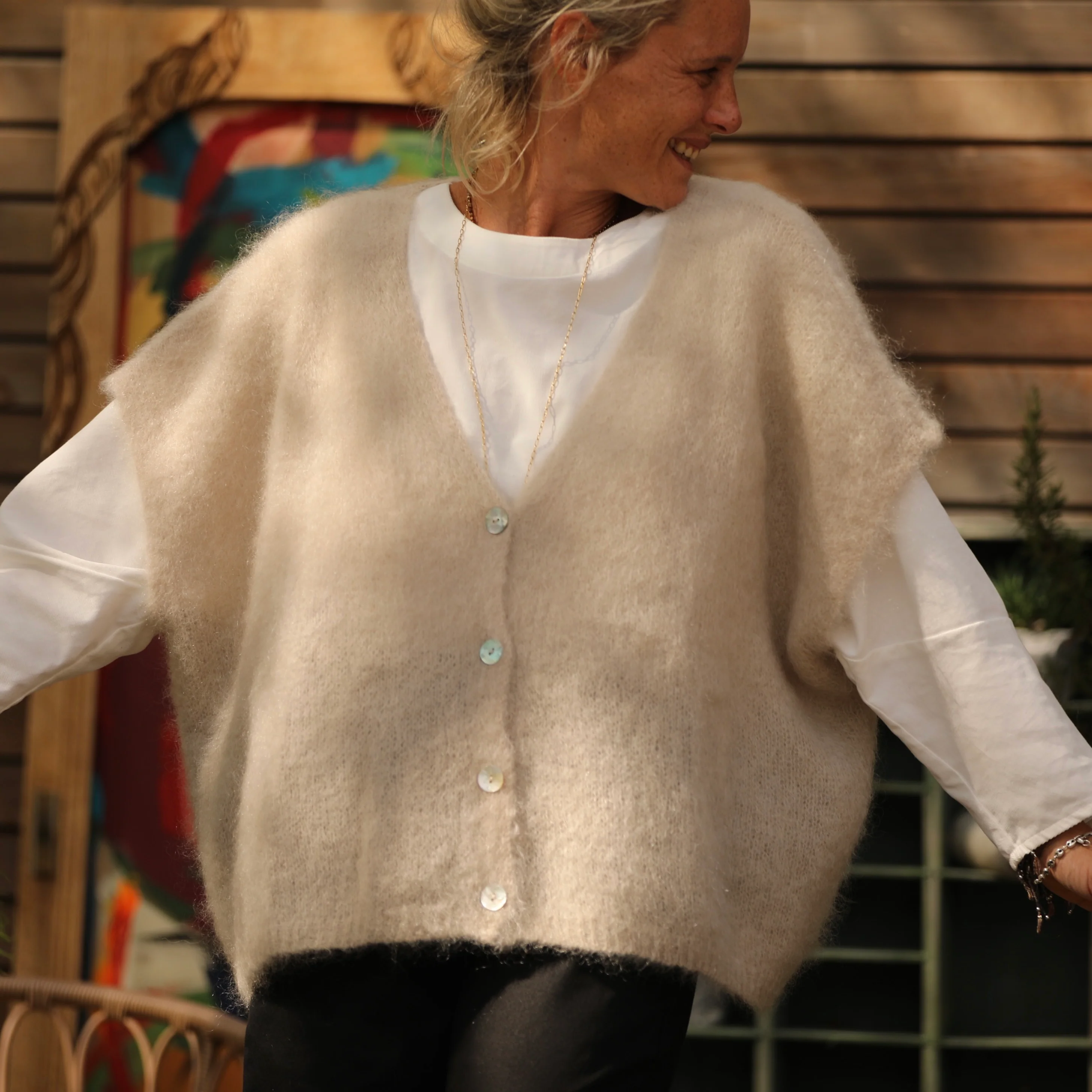Gilet Cassiopé - Ficelle - Image 6
