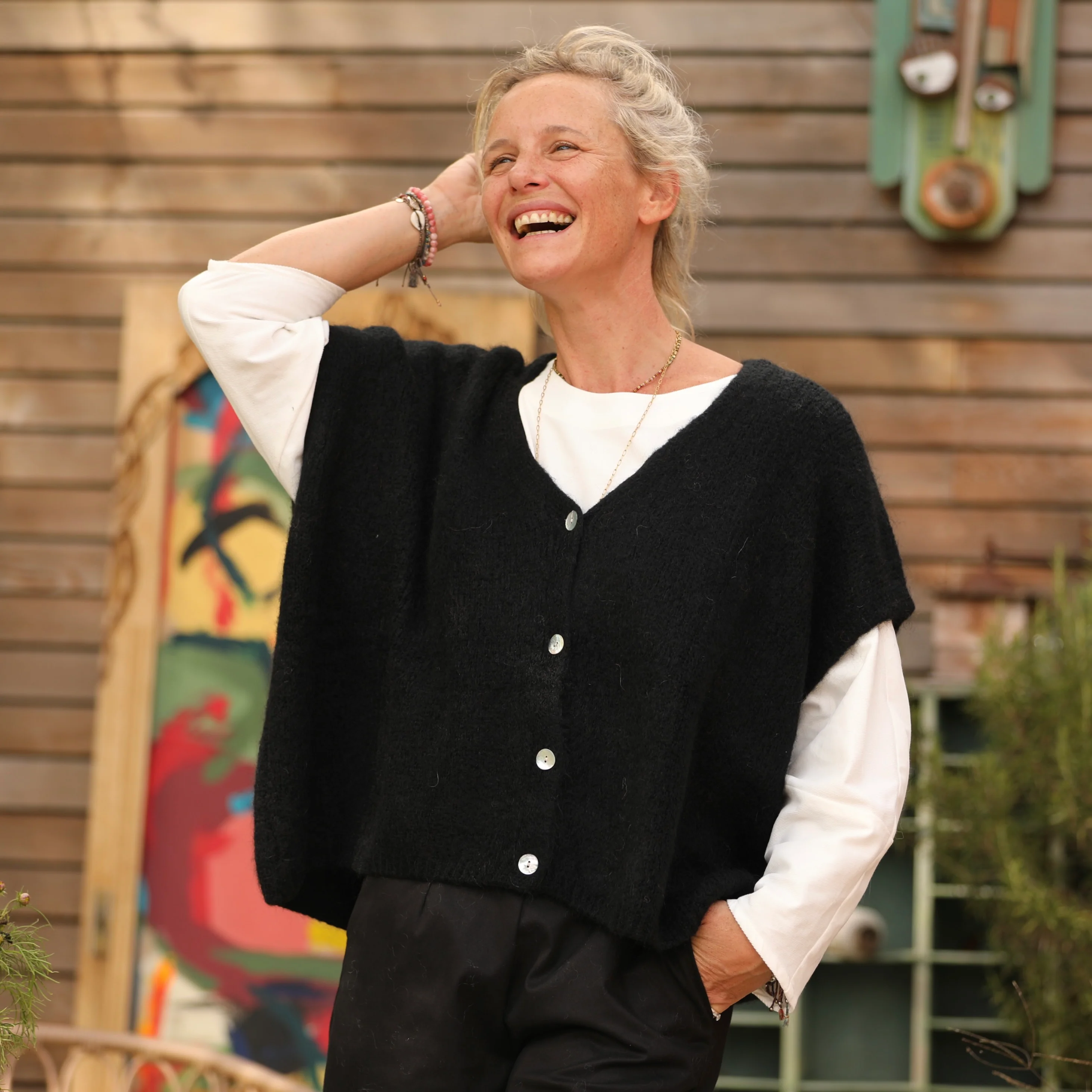 Gilet Claudia - Noir - Image 8