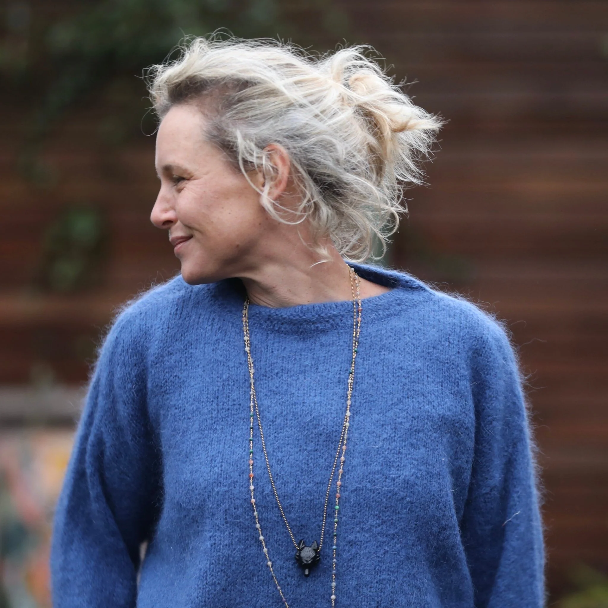 Pull  Edmonde bleu roi - Image 6