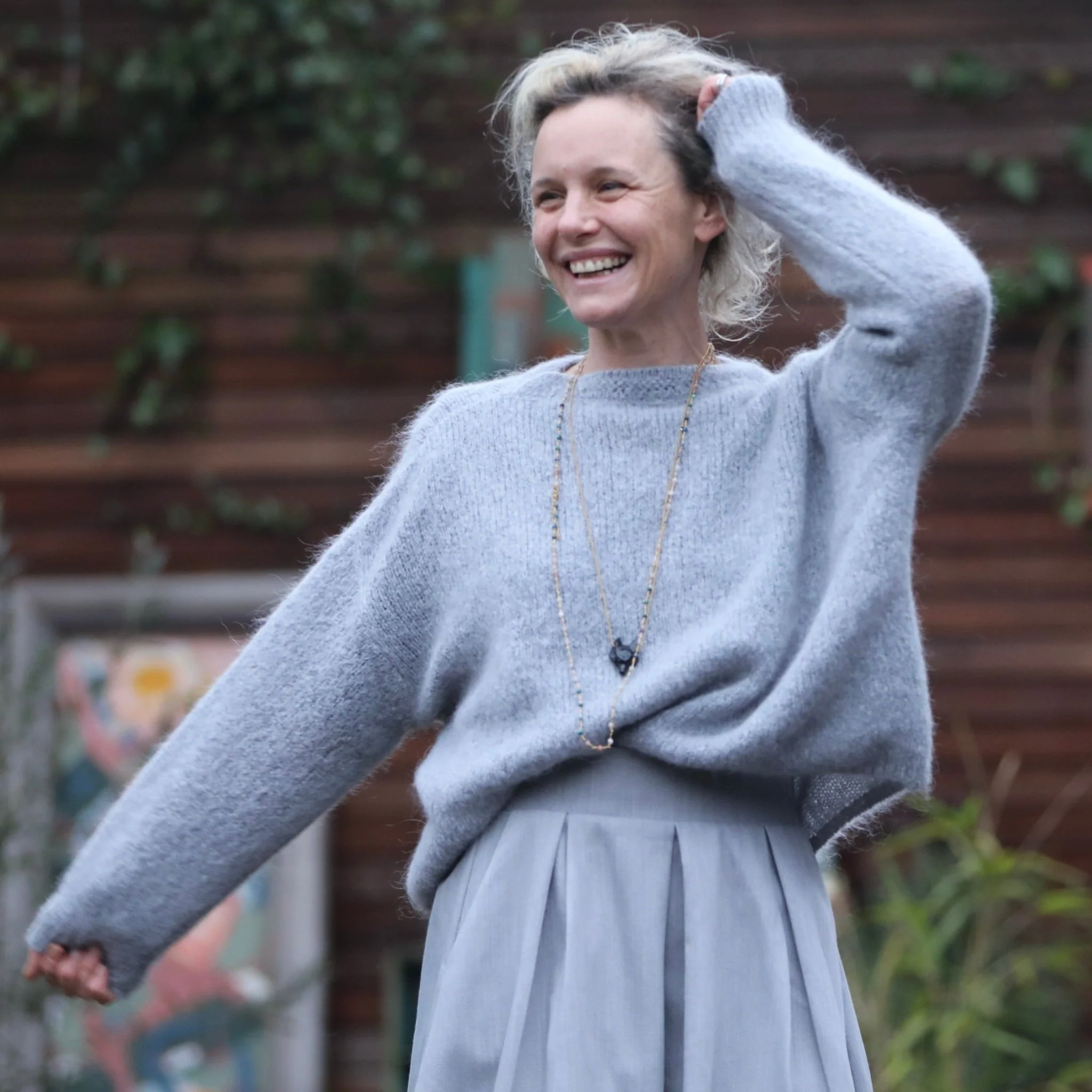 Pull  Edmonde gris chiné - Image 11