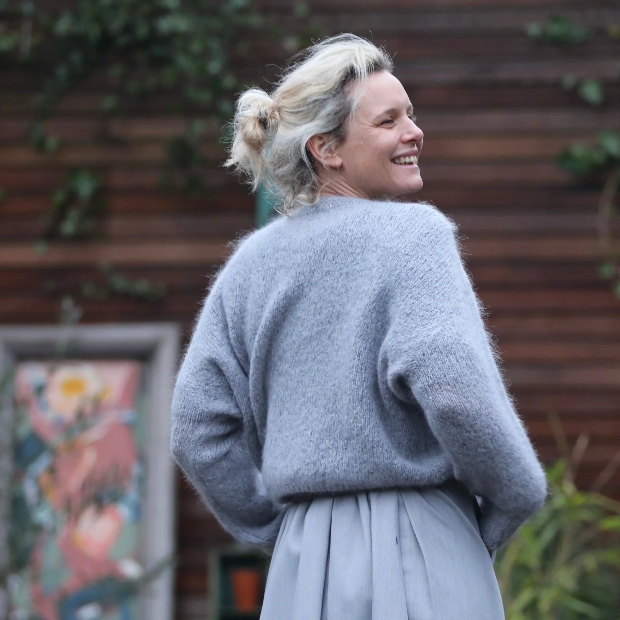 Pull  Edmonde gris chiné - Image 12