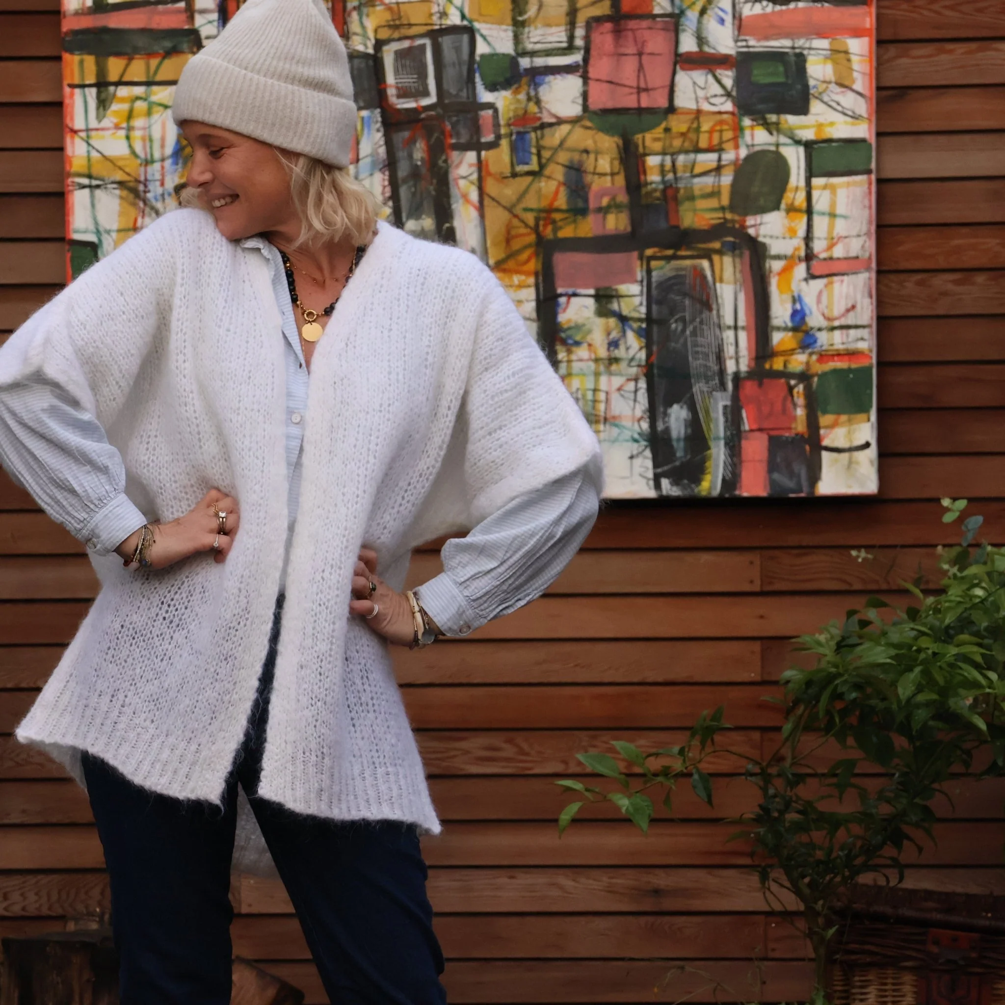 Gilet Naëlle ivoire - Image 3