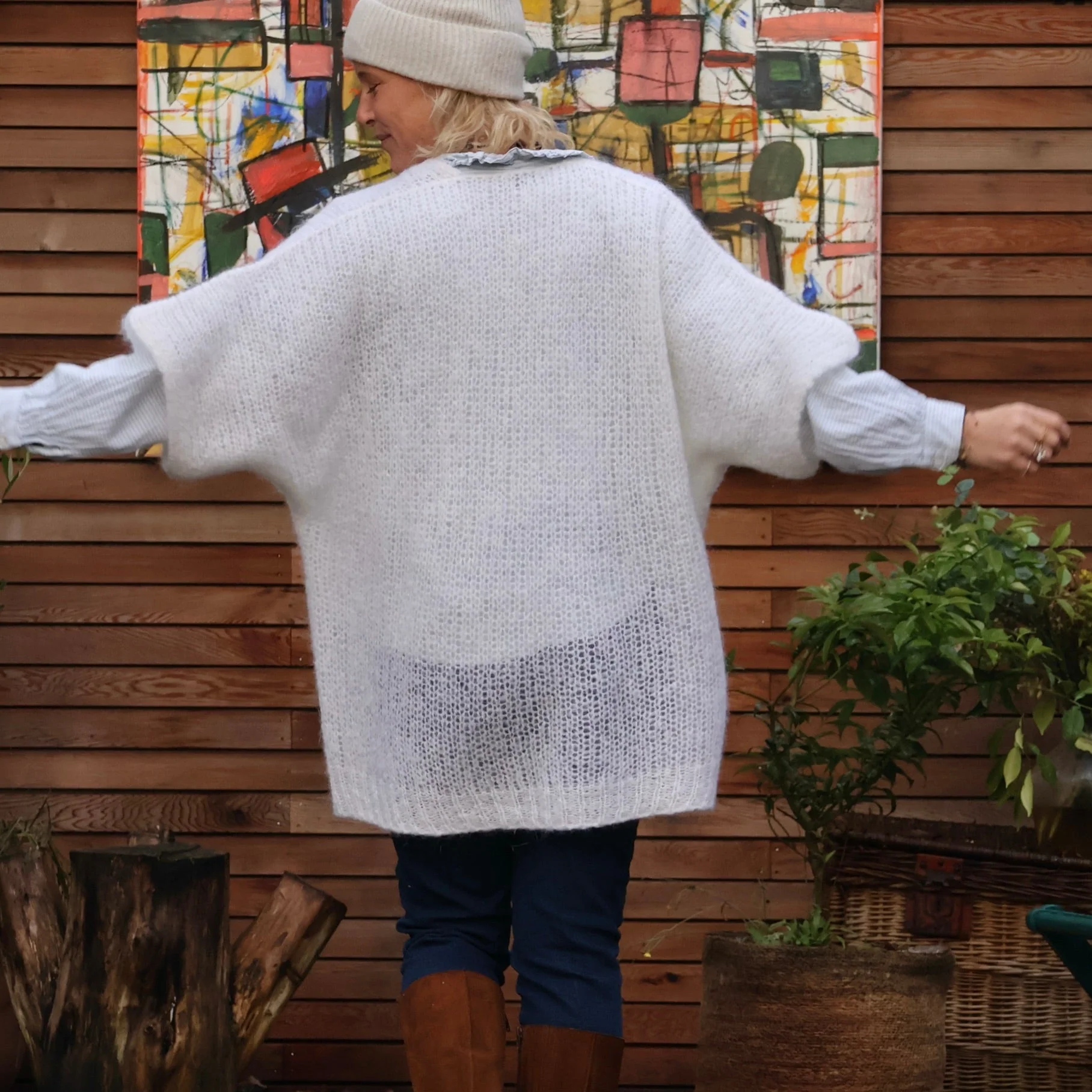 Gilet Naëlle ivoire - Image 4