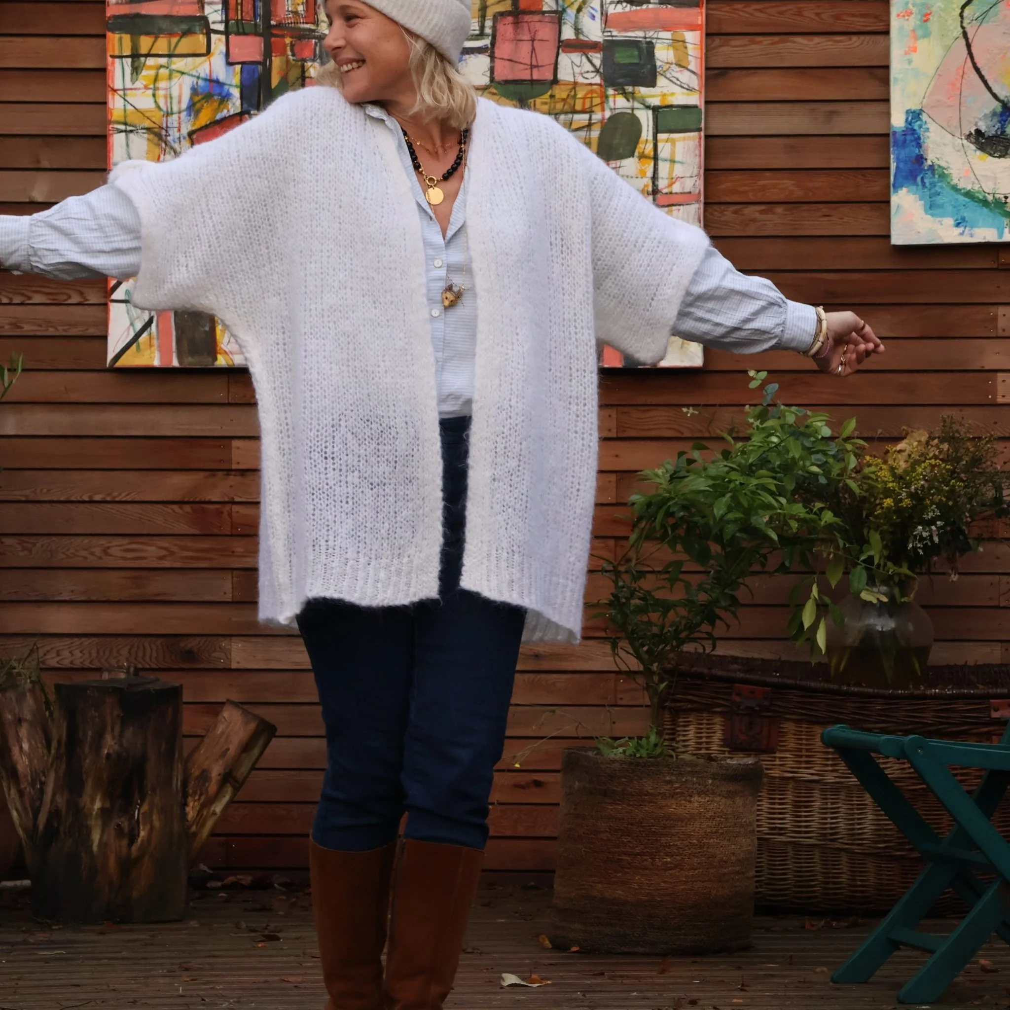 Gilet Naëlle ivoire - Image 6