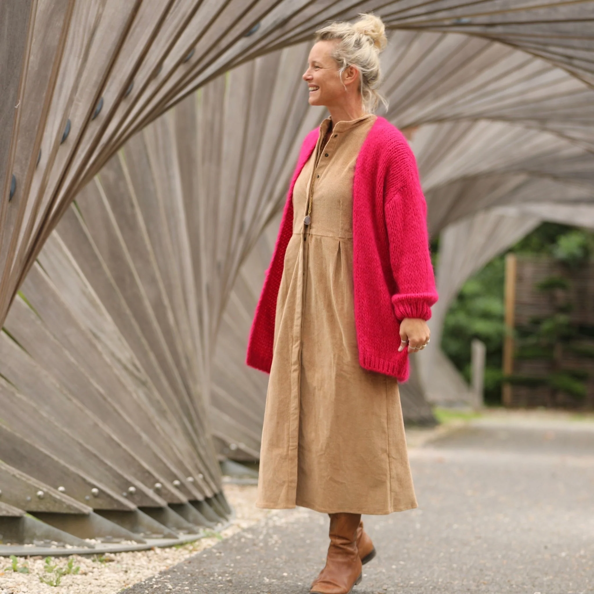 Gilet Prisca Framboise - Image 3
