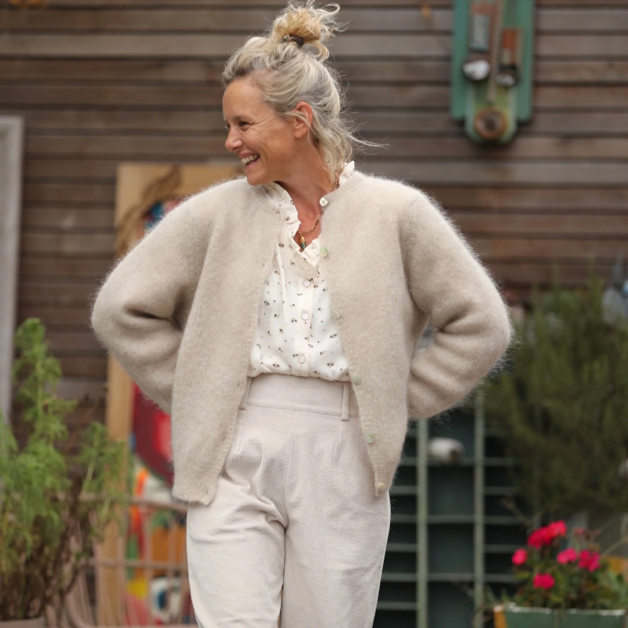 Gilet Sélène -Ficelle - Image 3