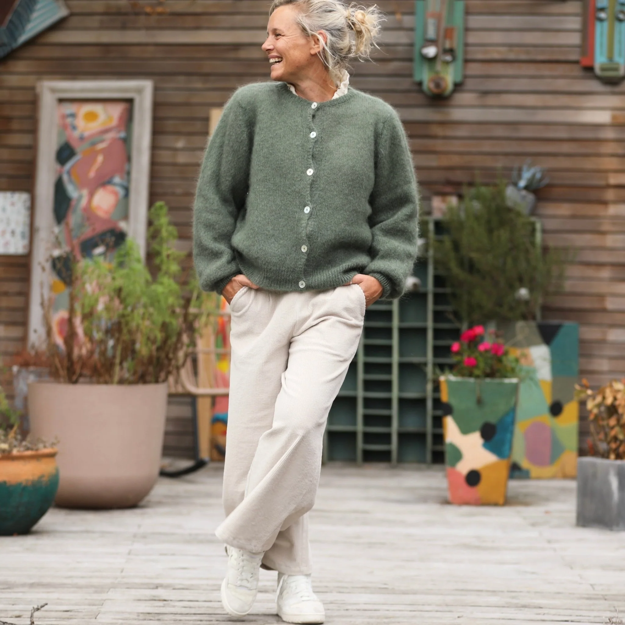 Gilet Sélène - Kaki - Image 9