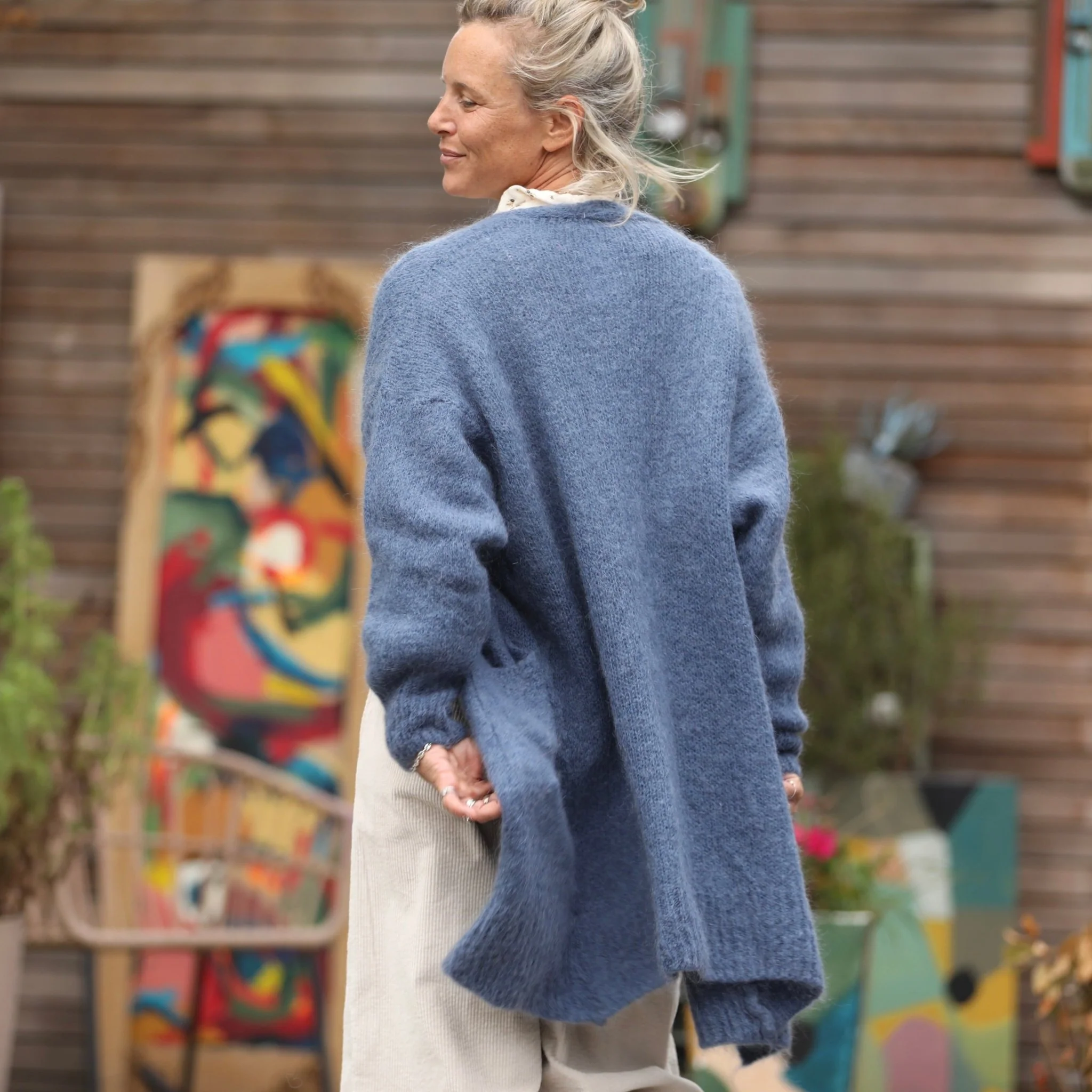 Gilet Naïs - Bleu myosotis - Image 7
