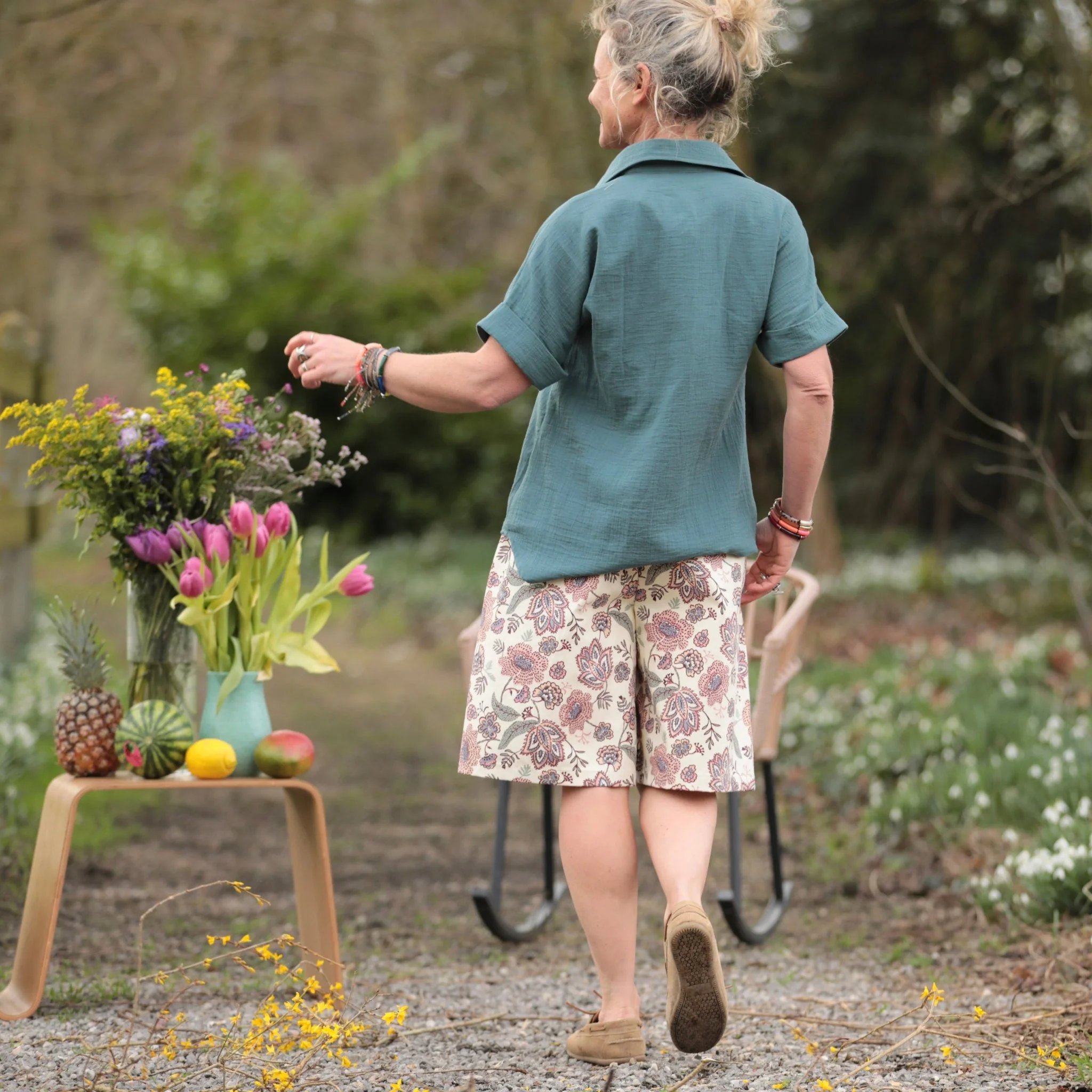 Chemise Honorine - Double gaze de coton cactus - Image 9