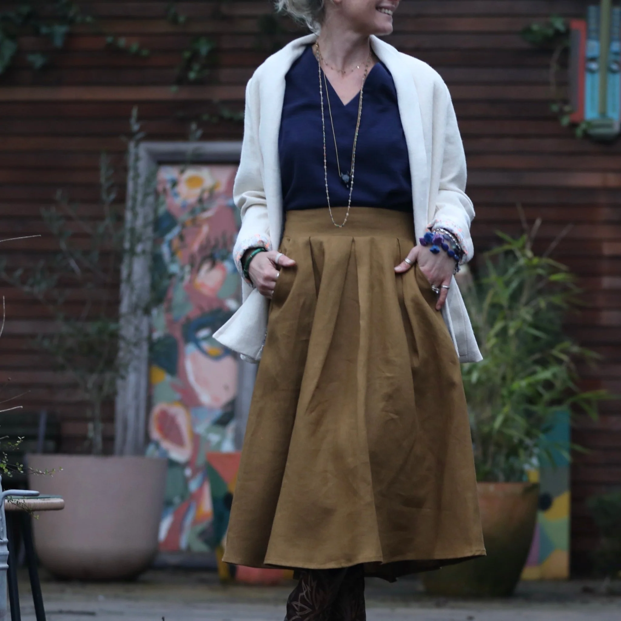 Jupe Othilie - lin kiwi - Image 8
