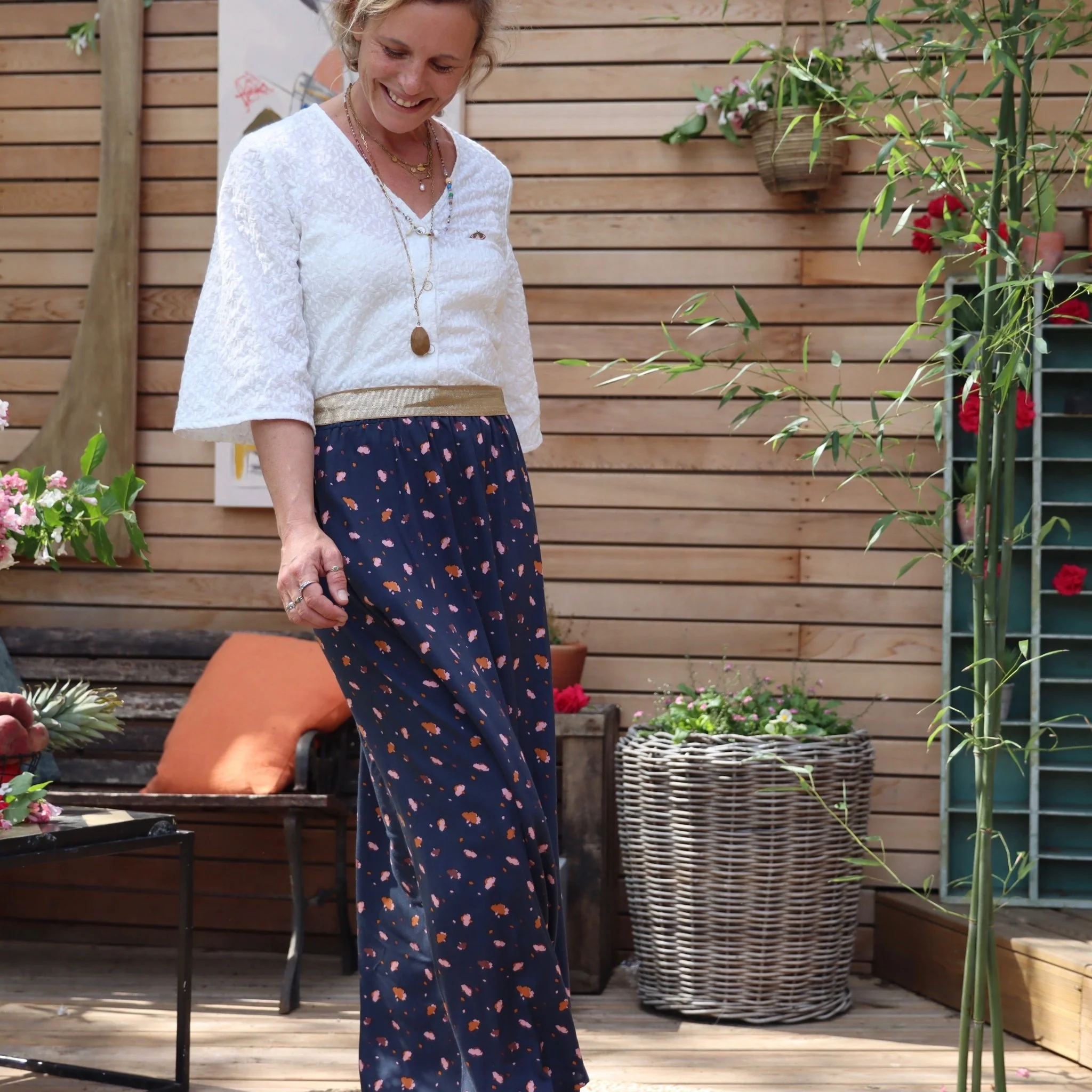 Jupe Rachelle Viscose coup de vent - 1m de hauteur - Image 3