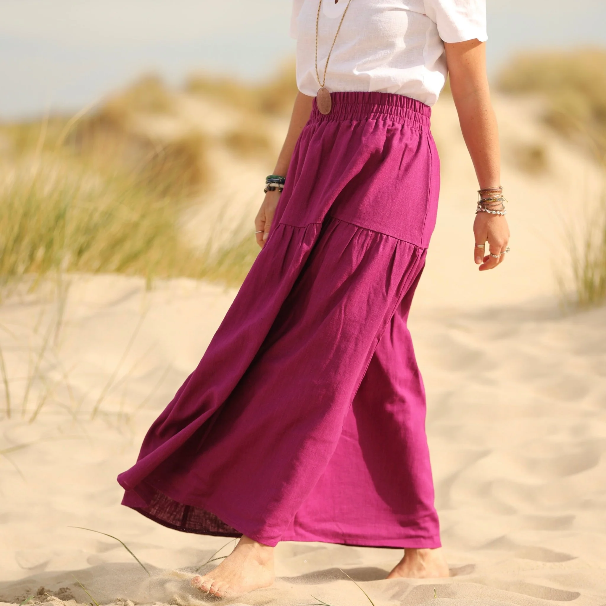 Jupe Sarah - lin bougainvillier - Image 3