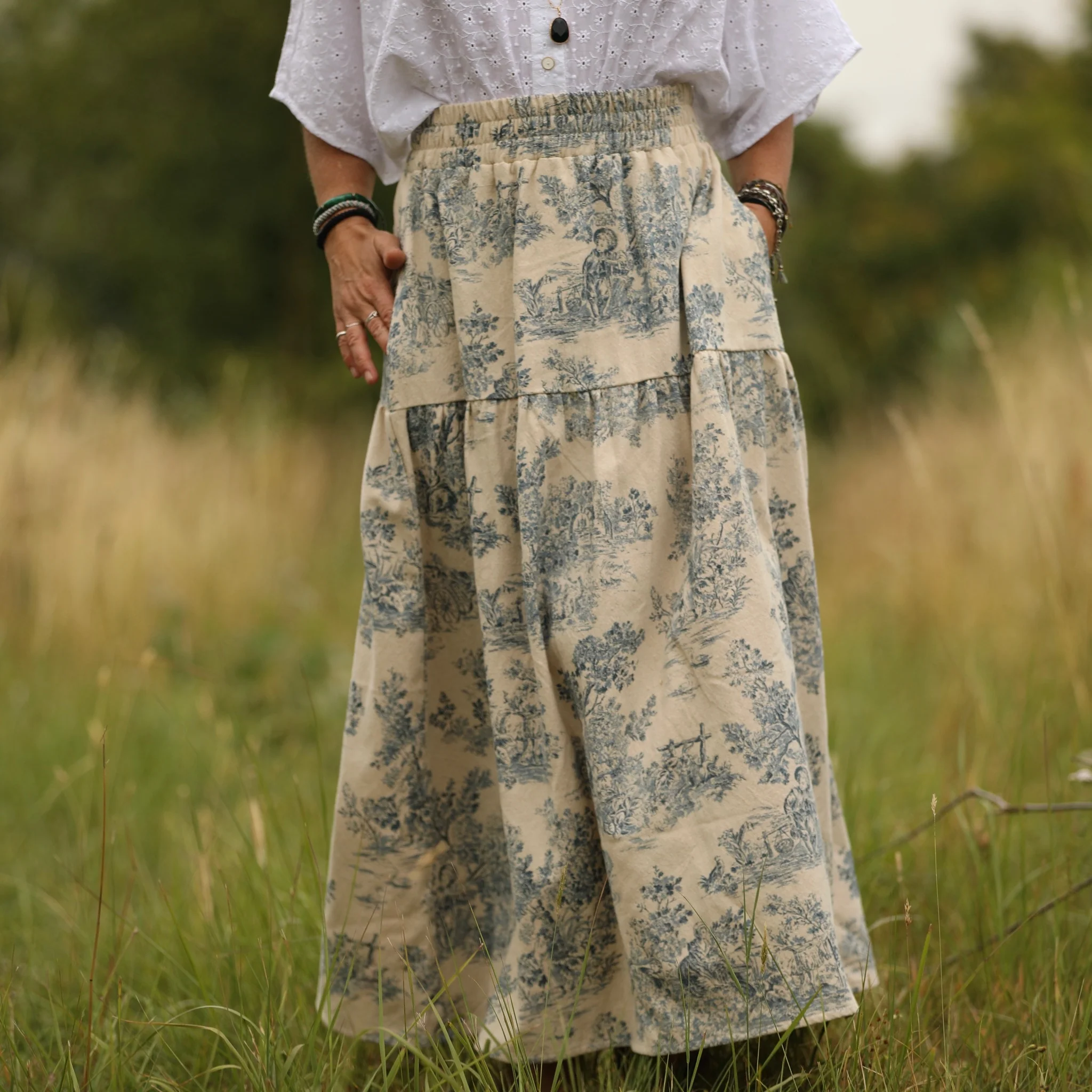 Jupe Sarah - toile de Jouy - Image 6