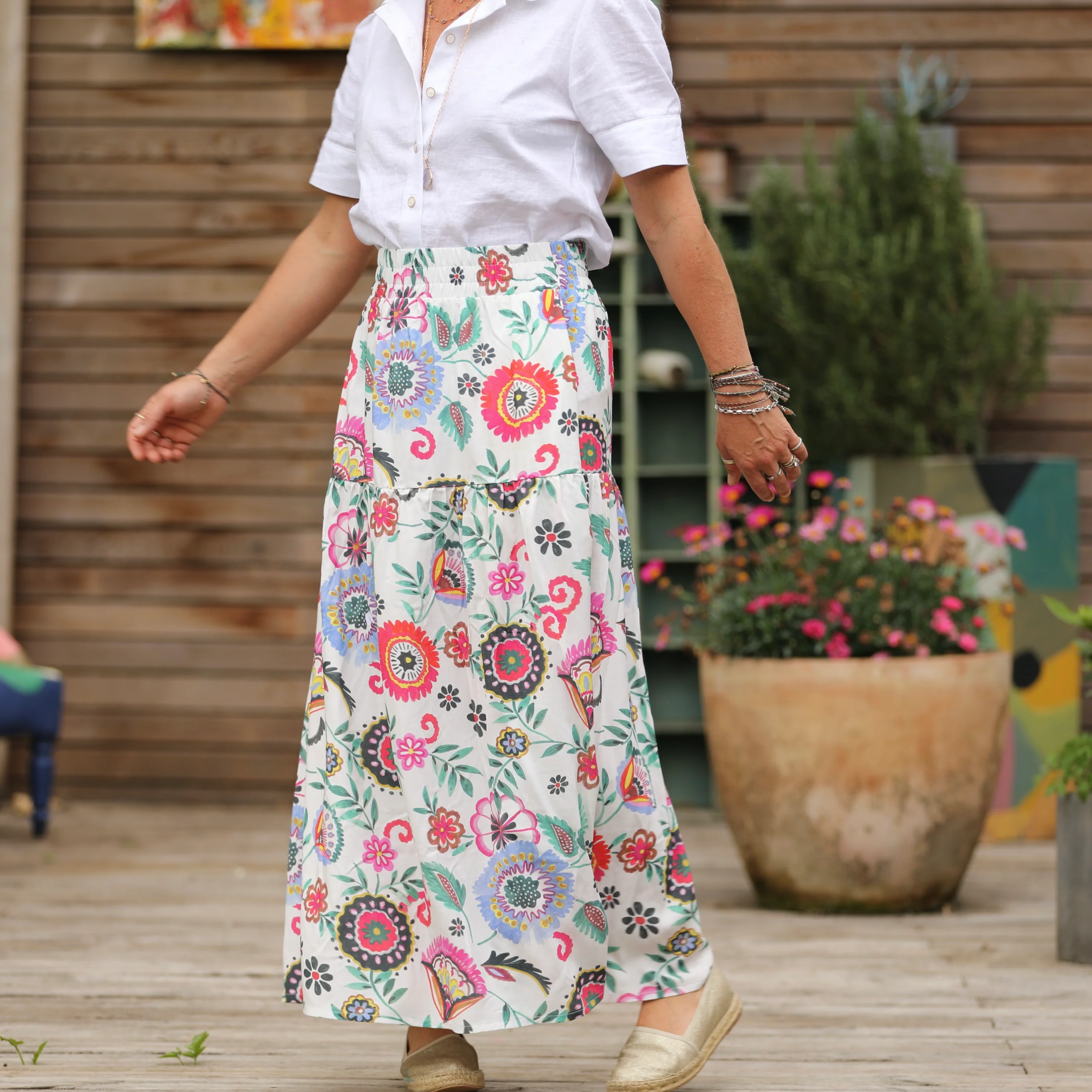 Jupe Sarah - Viscose Bigarrée - Image 6