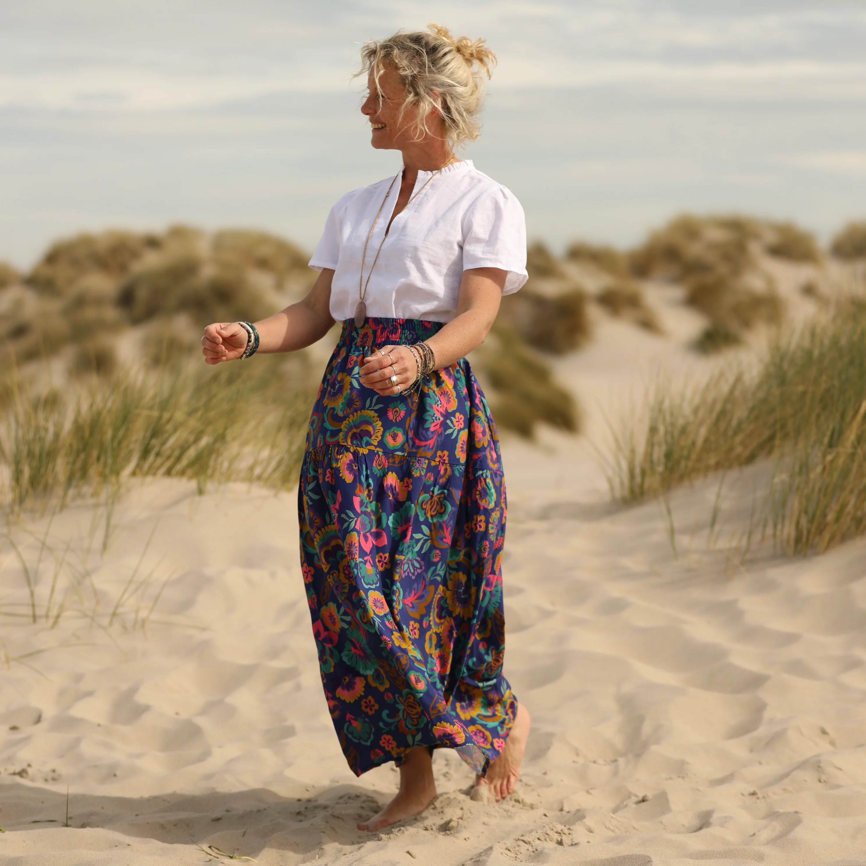 Jupe Sarah - viscose explosion florale - Image 5