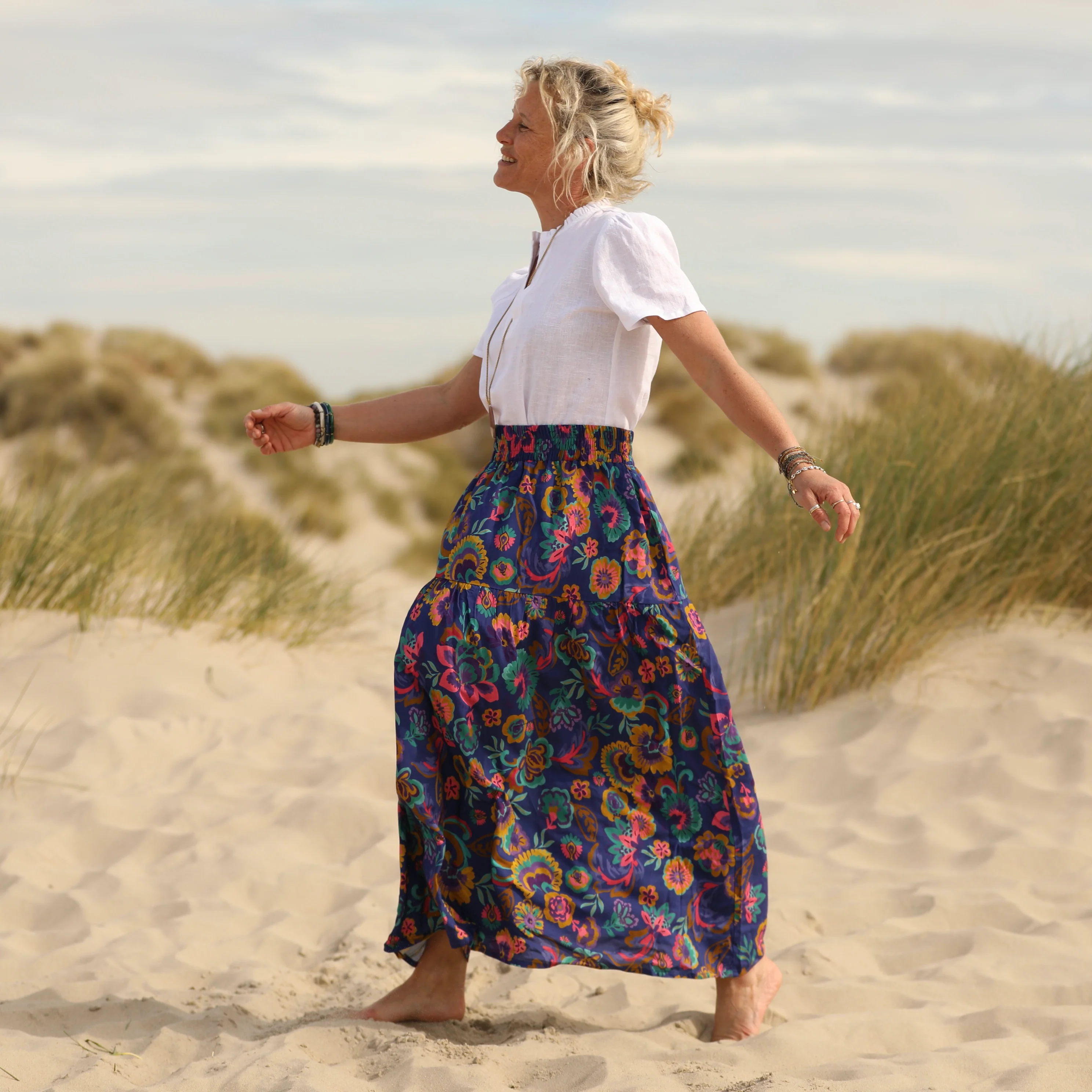Jupe Sarah - viscose explosion florale - Image 9
