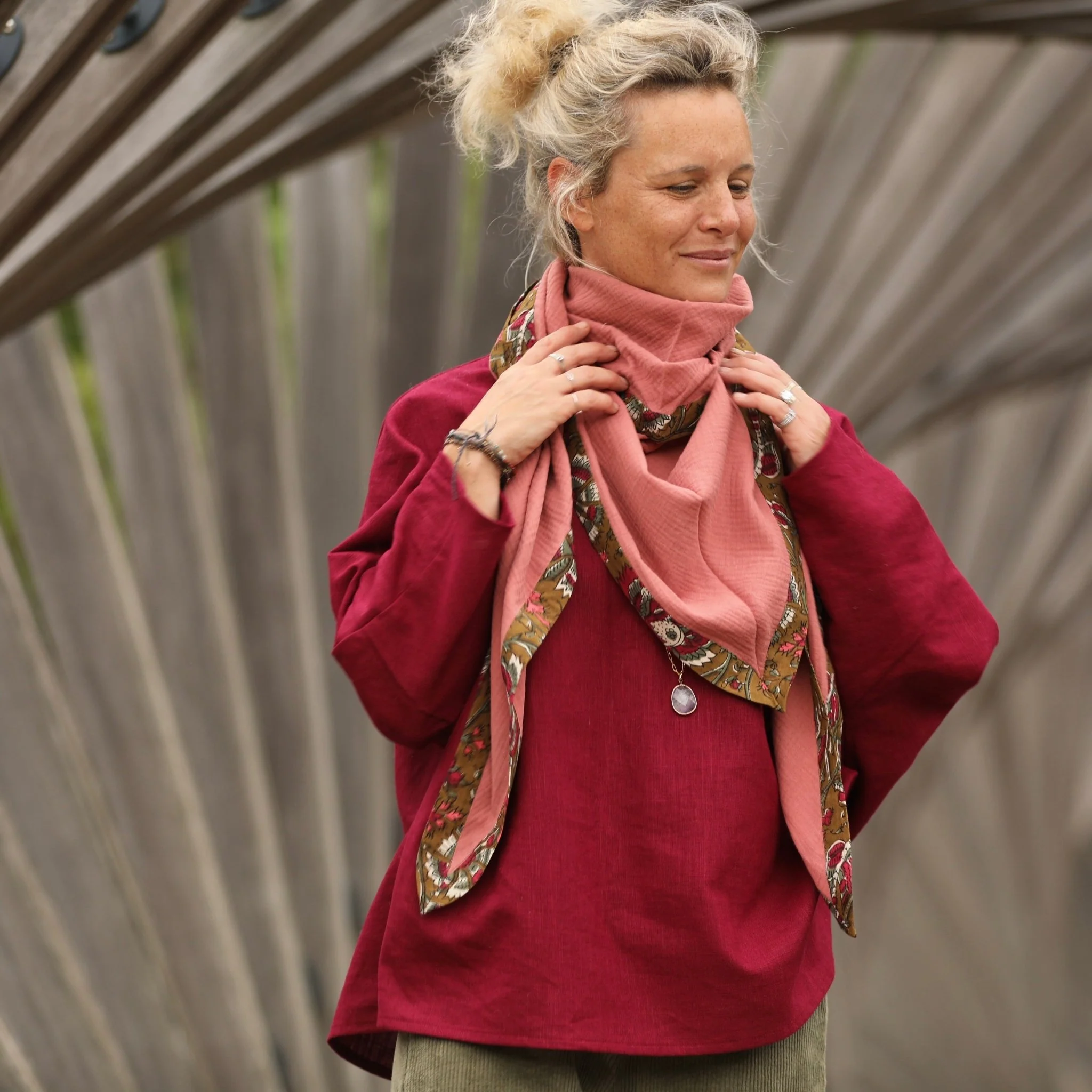 Le foulard Calista Terracotta rosé/Ila - Image 4