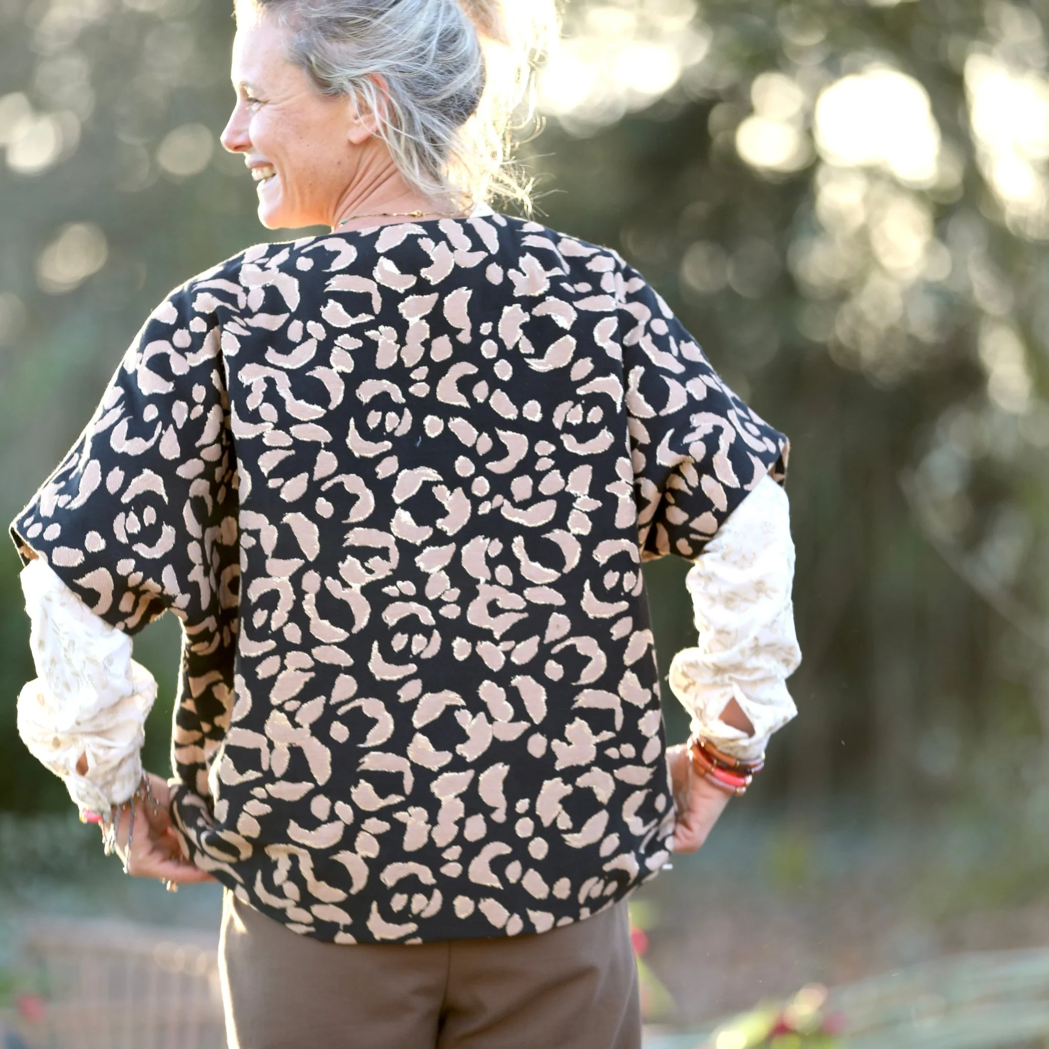 Le Poncho Pétronille - jacquard léo - Image 3
