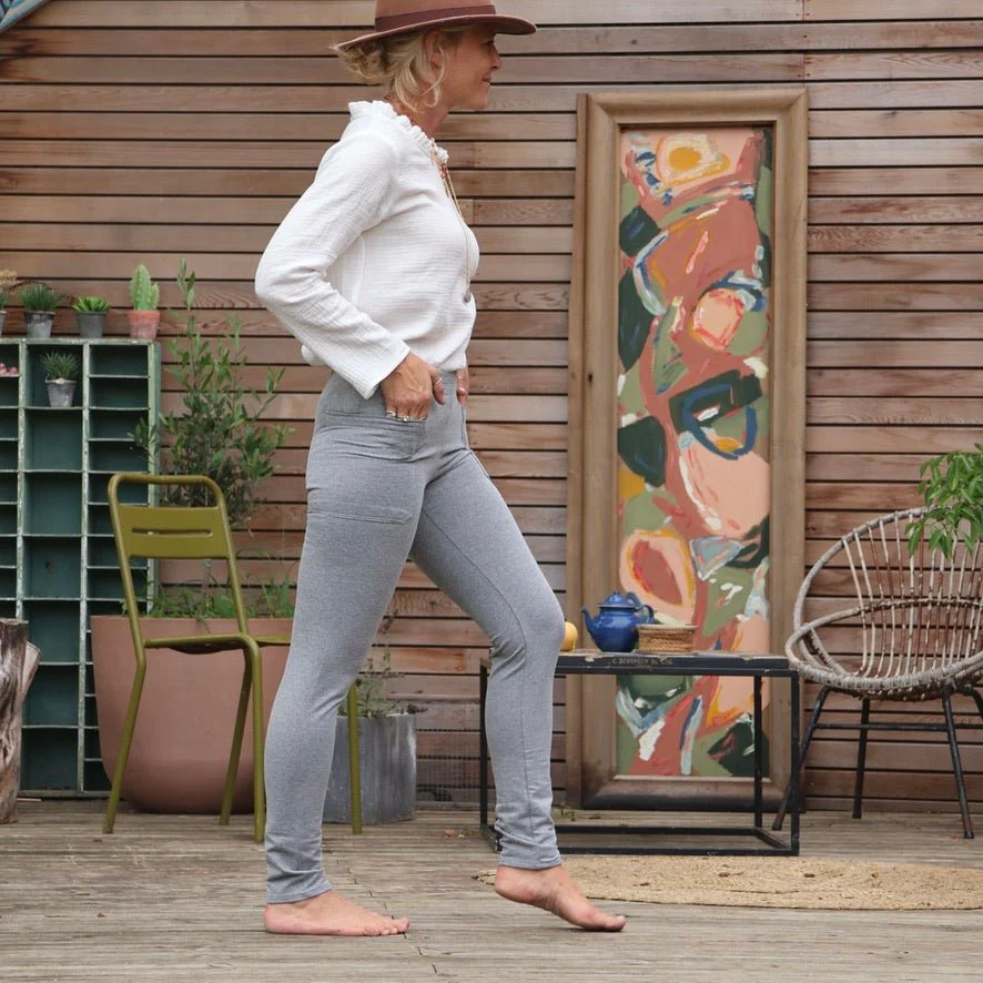 Legging Léon - gris chiné clair - Image 5