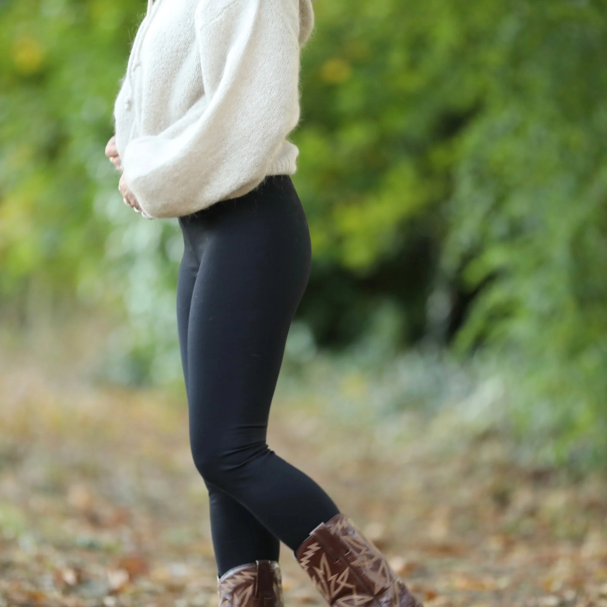 Legging Léni - jersey noir - Image 2