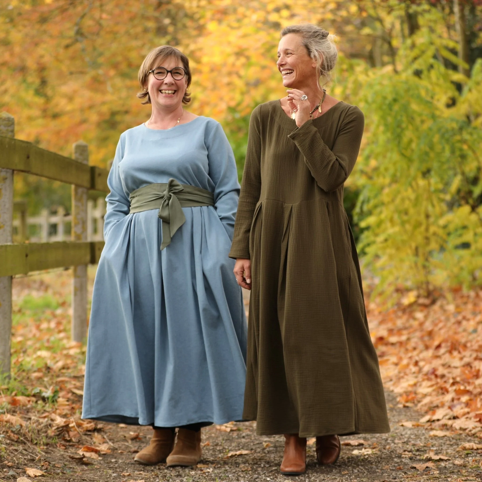 Robe Louisa - jean de coton bleu stone - Image 5