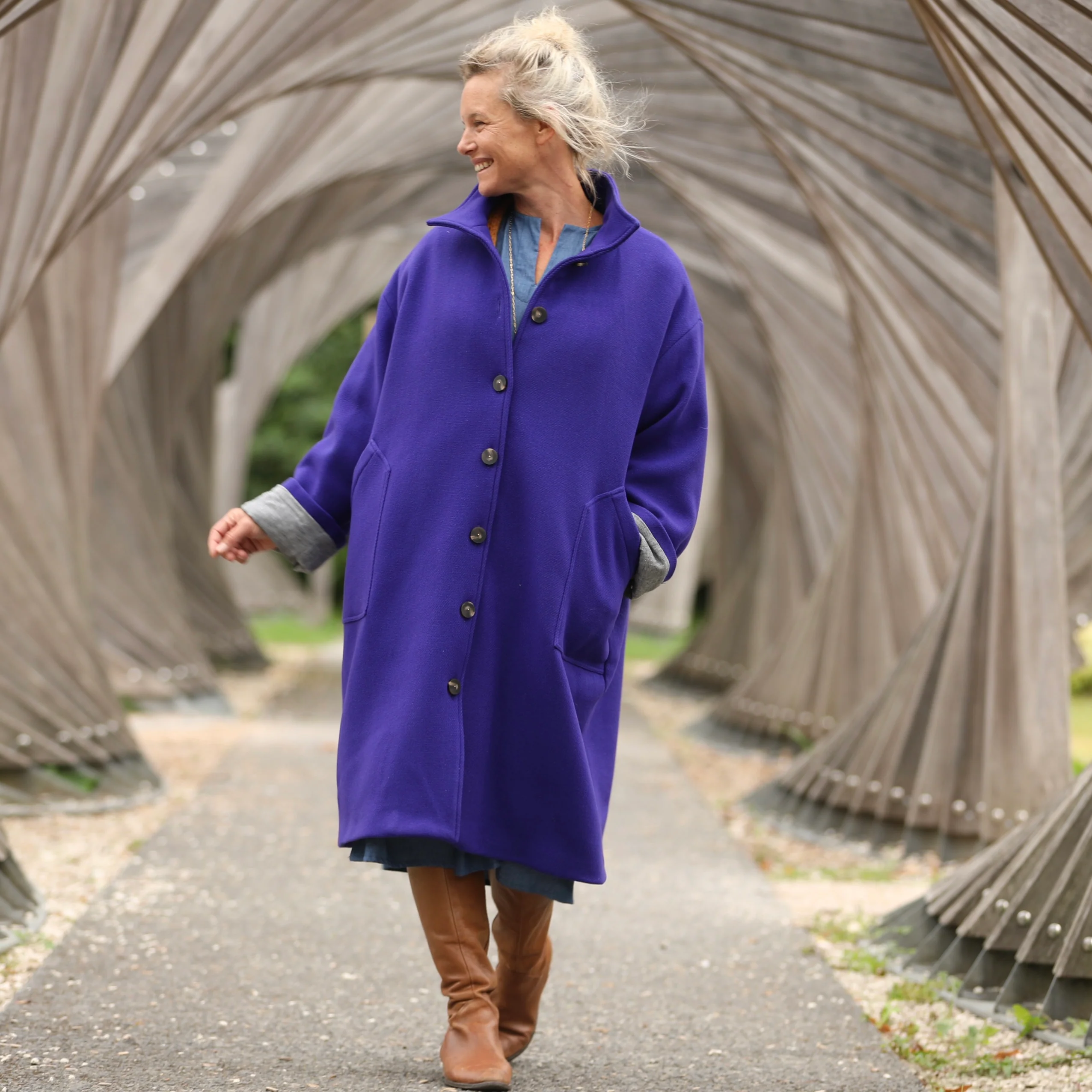 Manteau Arthur - Bleu majorelle - Image 6