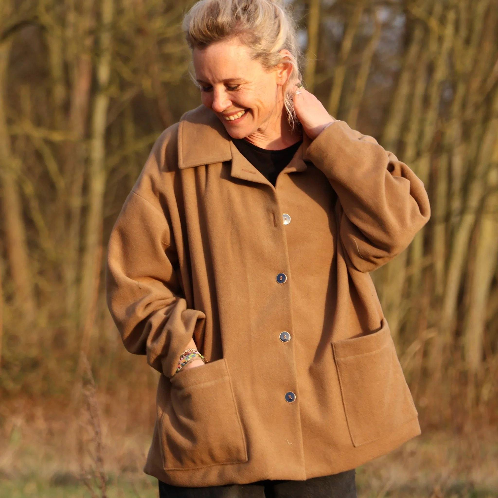 Manteau Kaï camel - Image 4