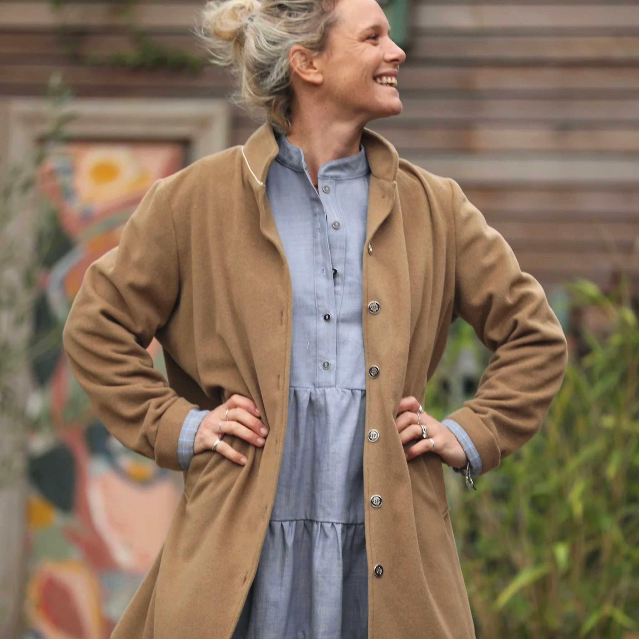 Manteau Paul 3/4 - lainage camel - Image 5
