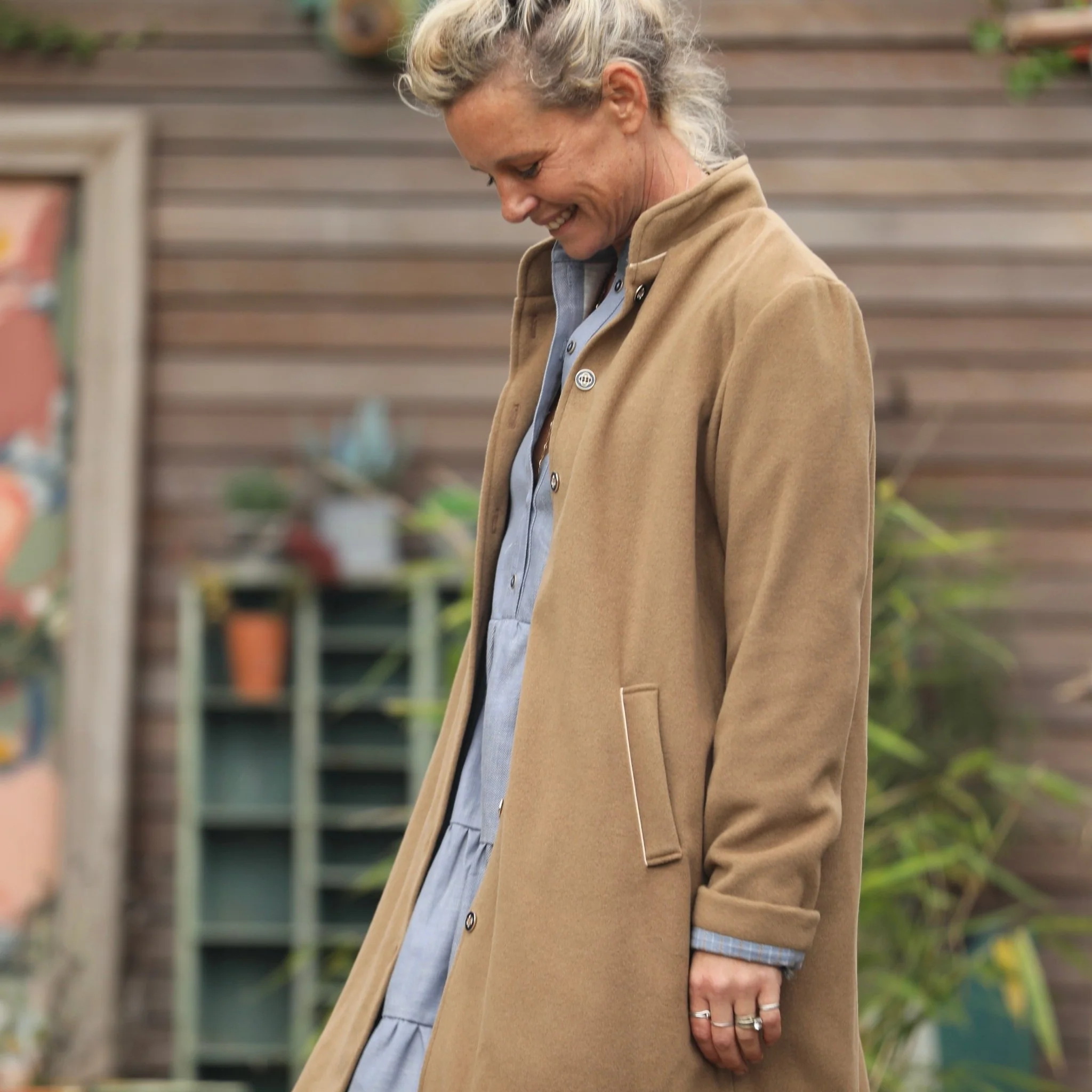 Manteau Paul 3/4 - lainage camel - Image 6