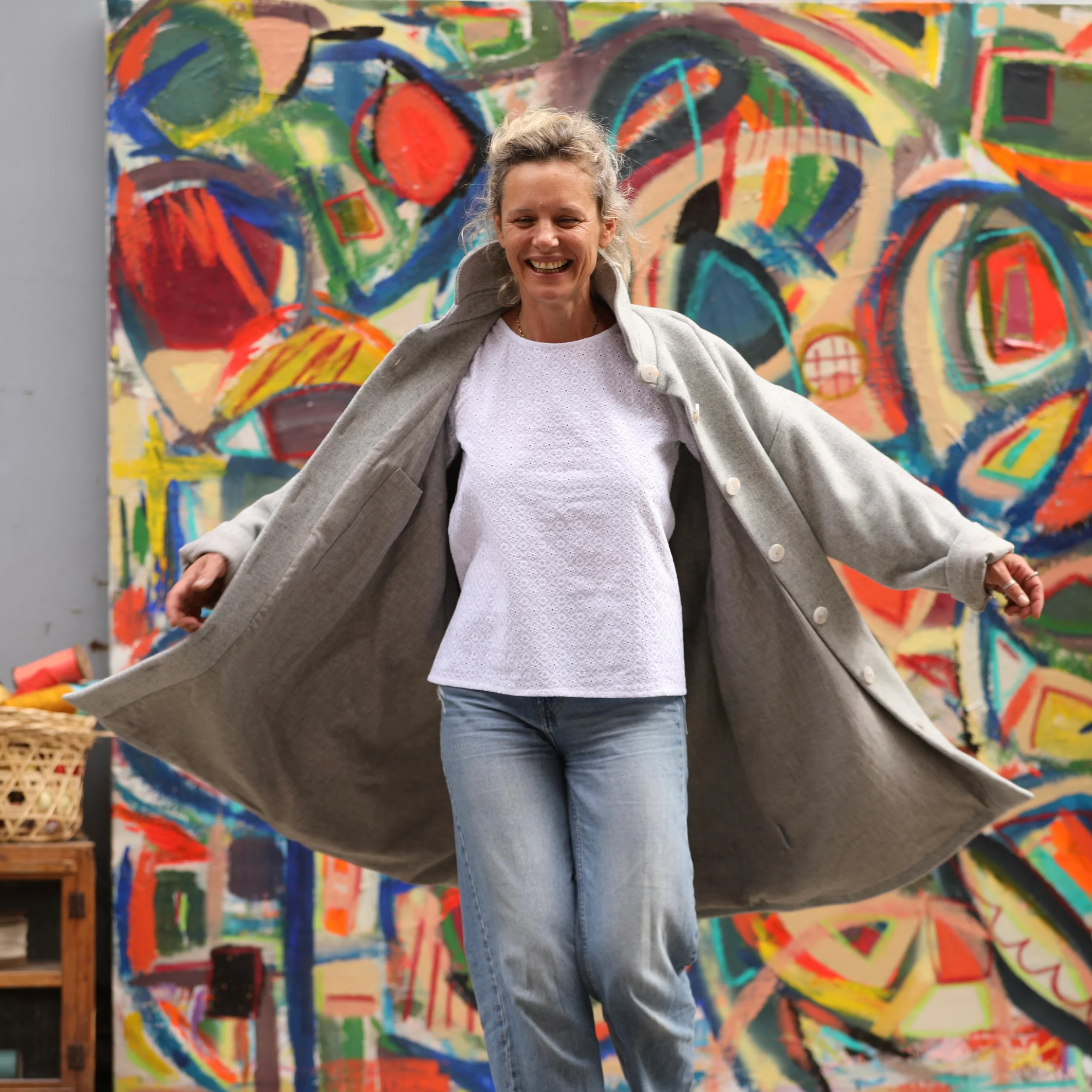 Manteau Taïma - gris lumière - Image 11