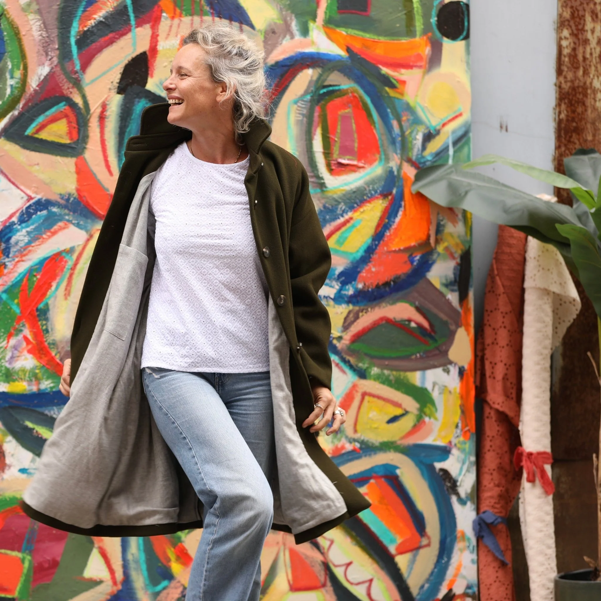 Manteau Taïma kaki - Image 3