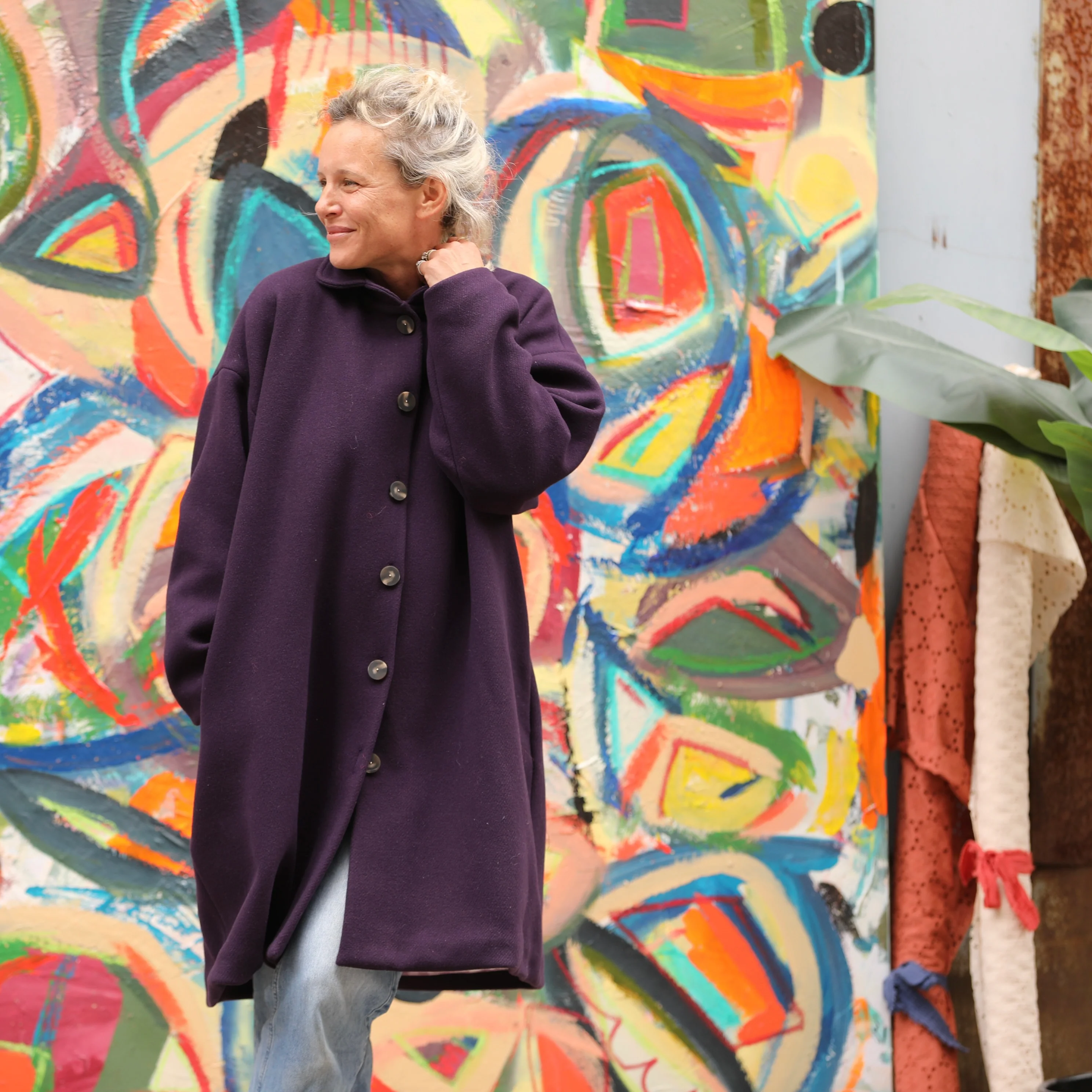 Manteau Taïma - prune - Image 3