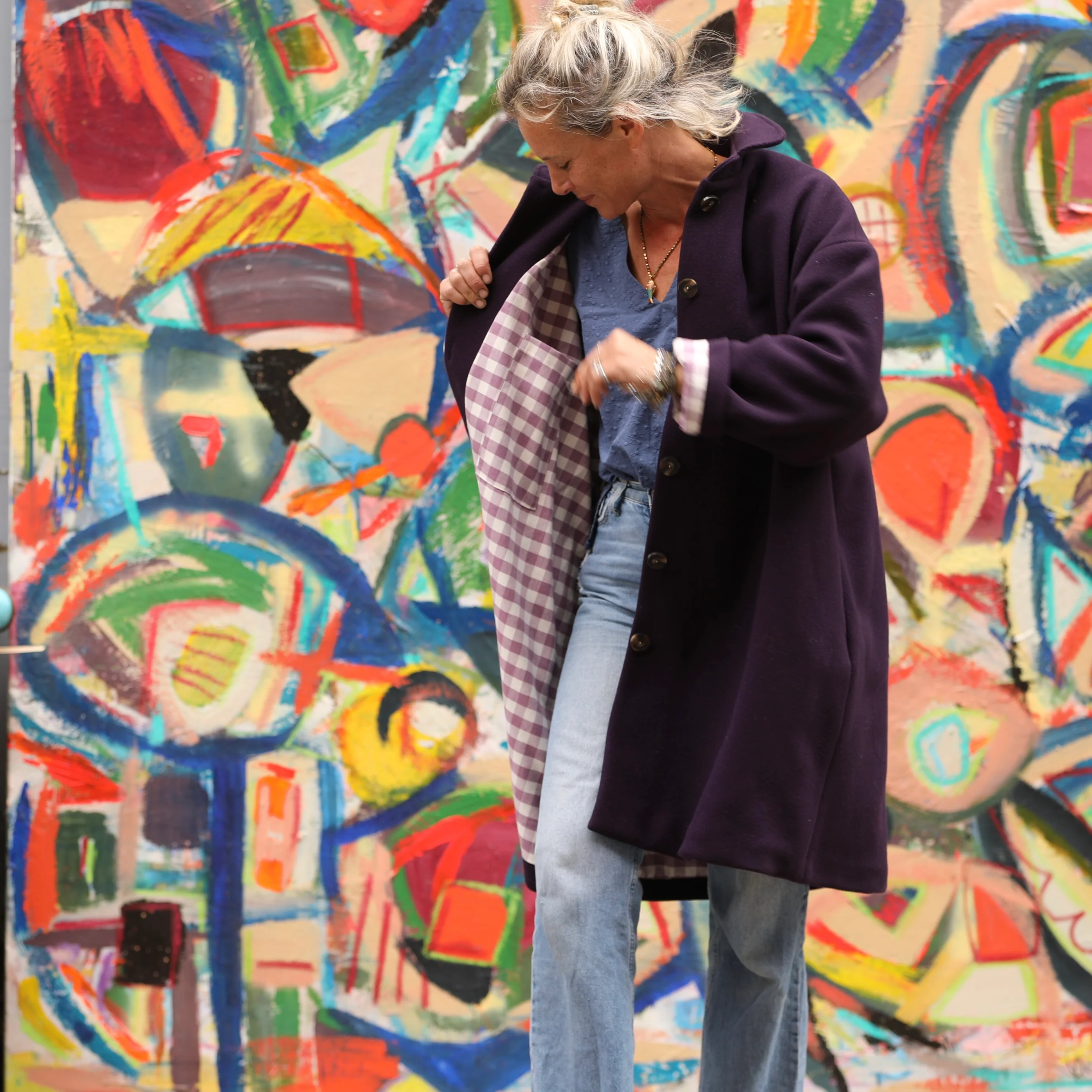 Manteau Taïma - prune - Image 7