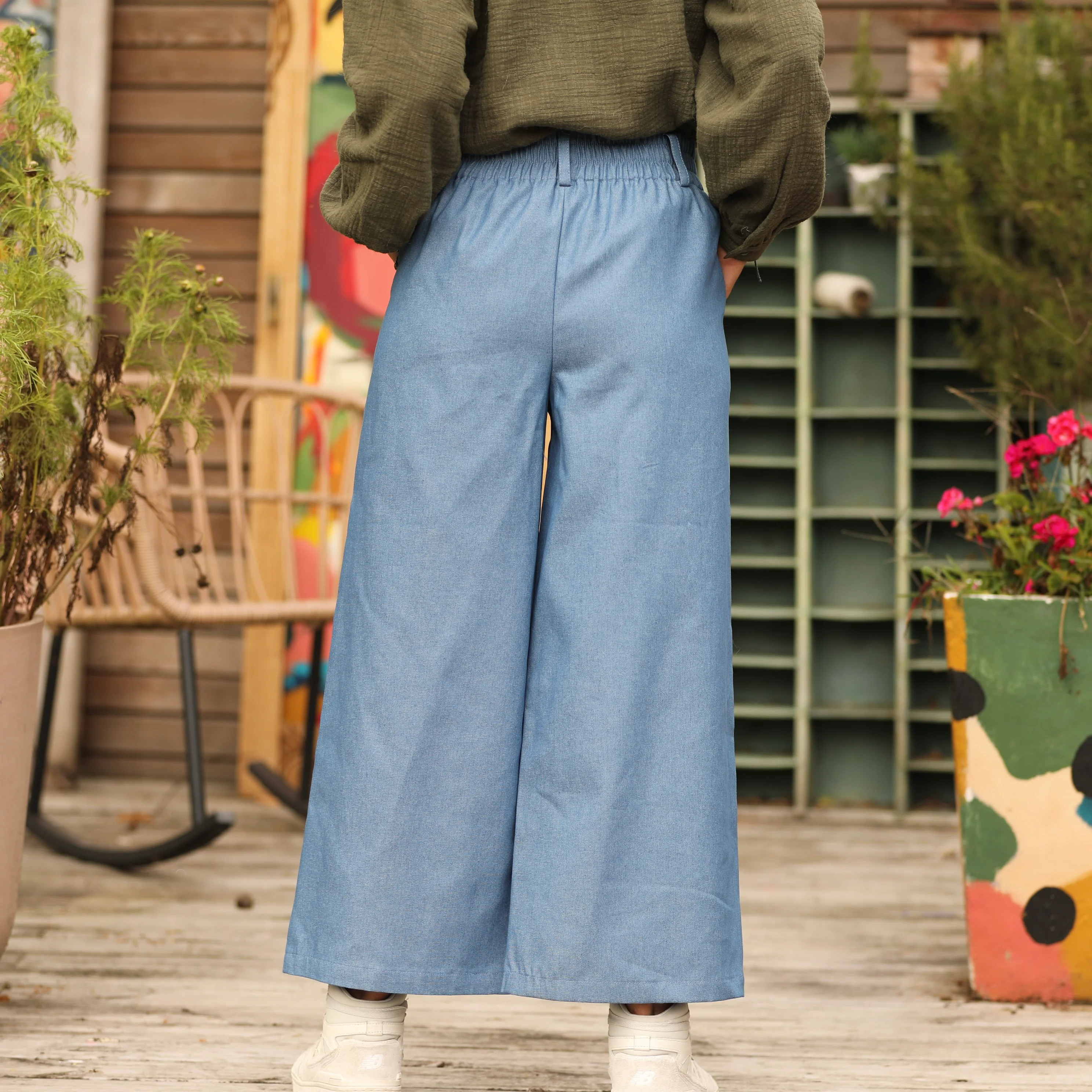 Pantalon Alex - Jean de coton bleu stone - Image 3