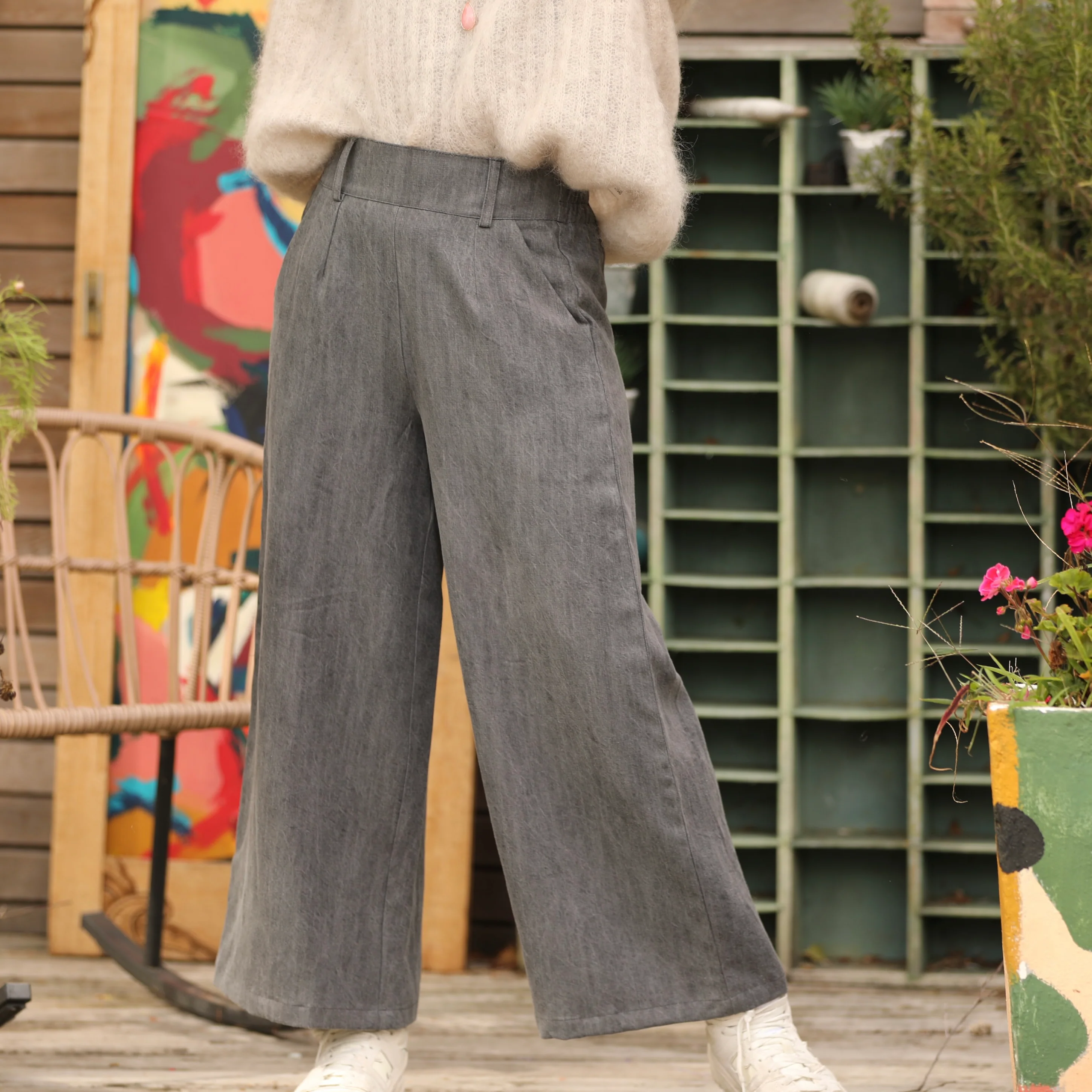 Pantalon Alex - Jean fluide gris stone - Image 5