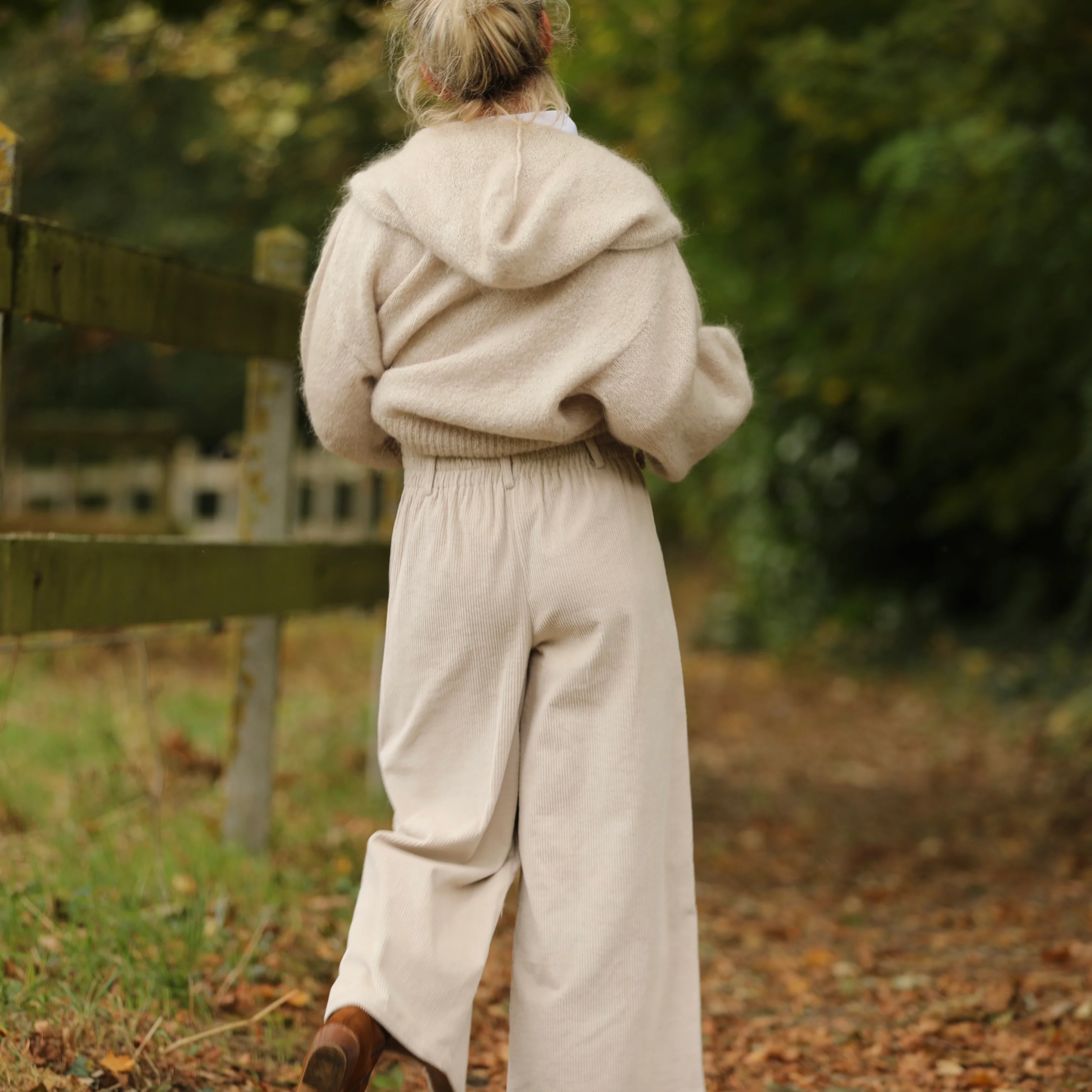 Pantalon Alex - Velours côtelé blanc cassé - Image 3