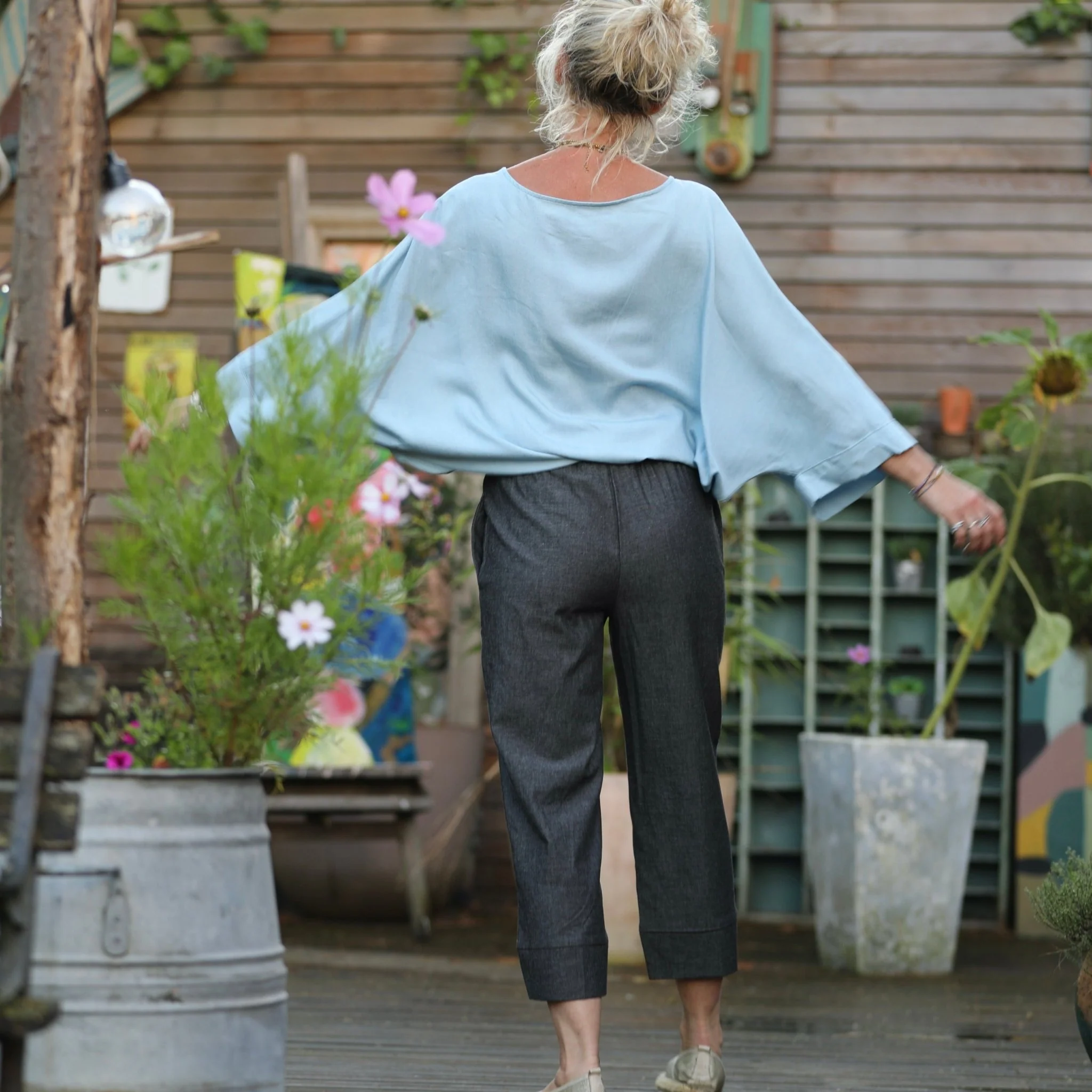 Pantalon Baptiste -  jean de coton noir - Image 7