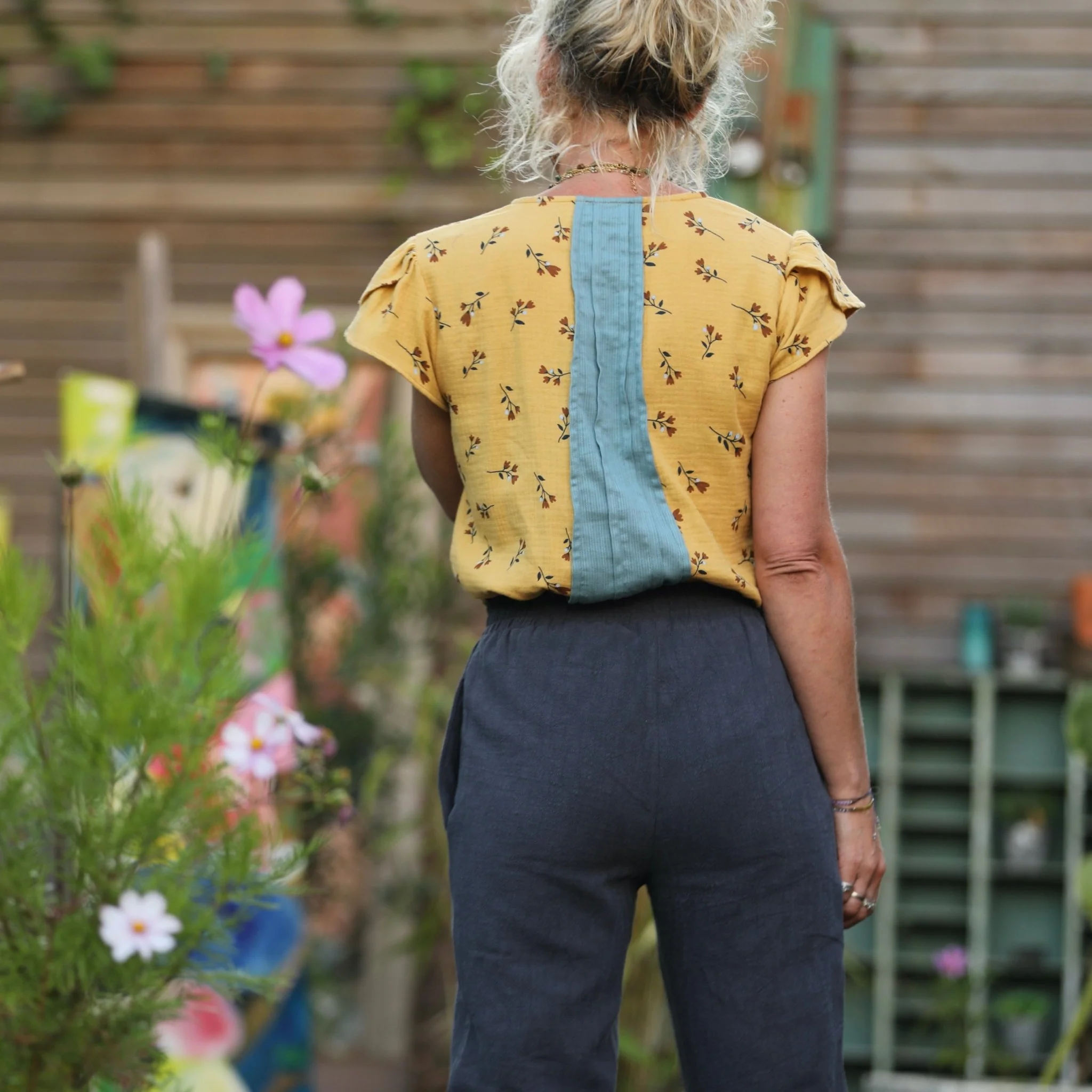 Pantalon Baptiste -  lin stone marine - Image 4