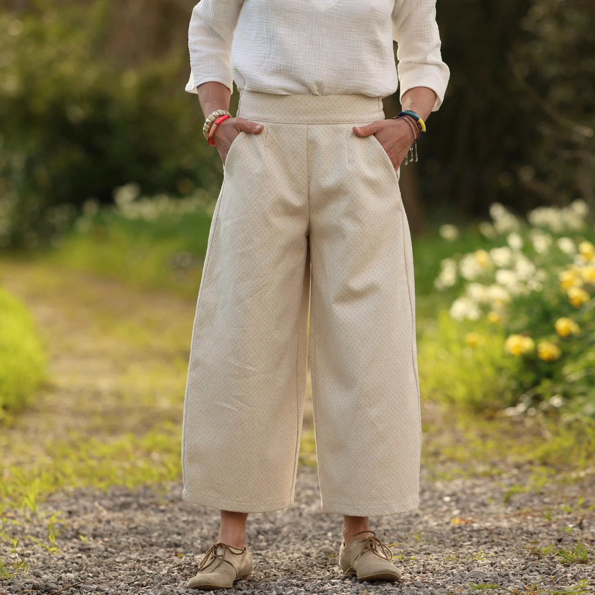 Pantalon Briac - Armuré chanvre/coton naturel