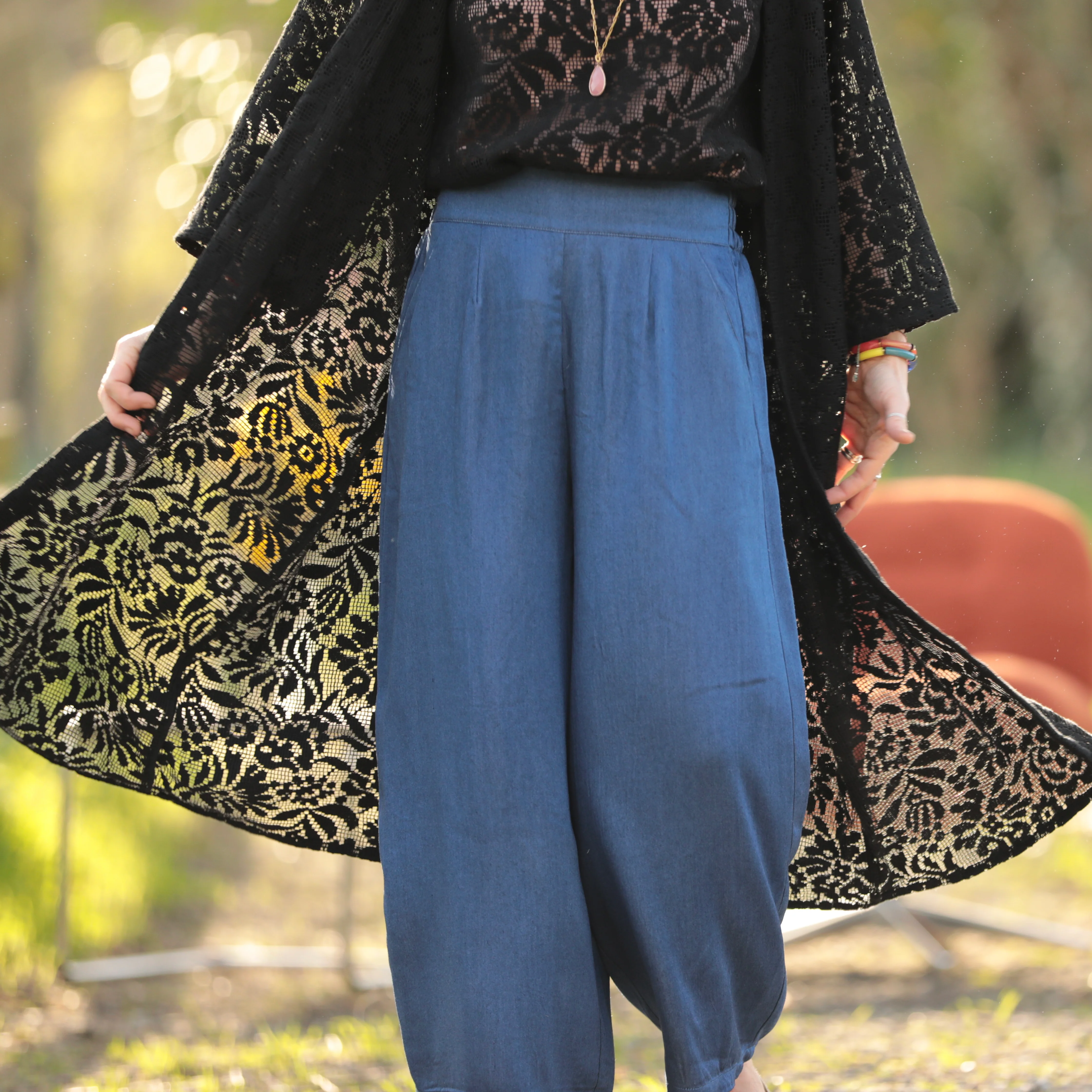 Pantalon Briac - lyocell denim bleu profond - Image 2