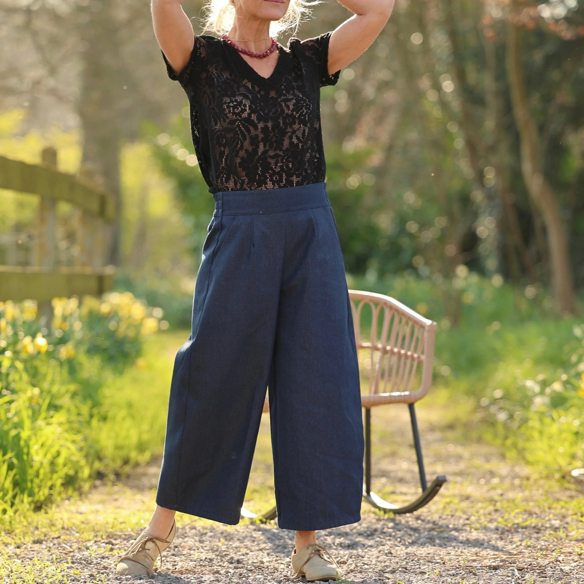 Pantalon Briac - jean de coton bleu brut - Image 4