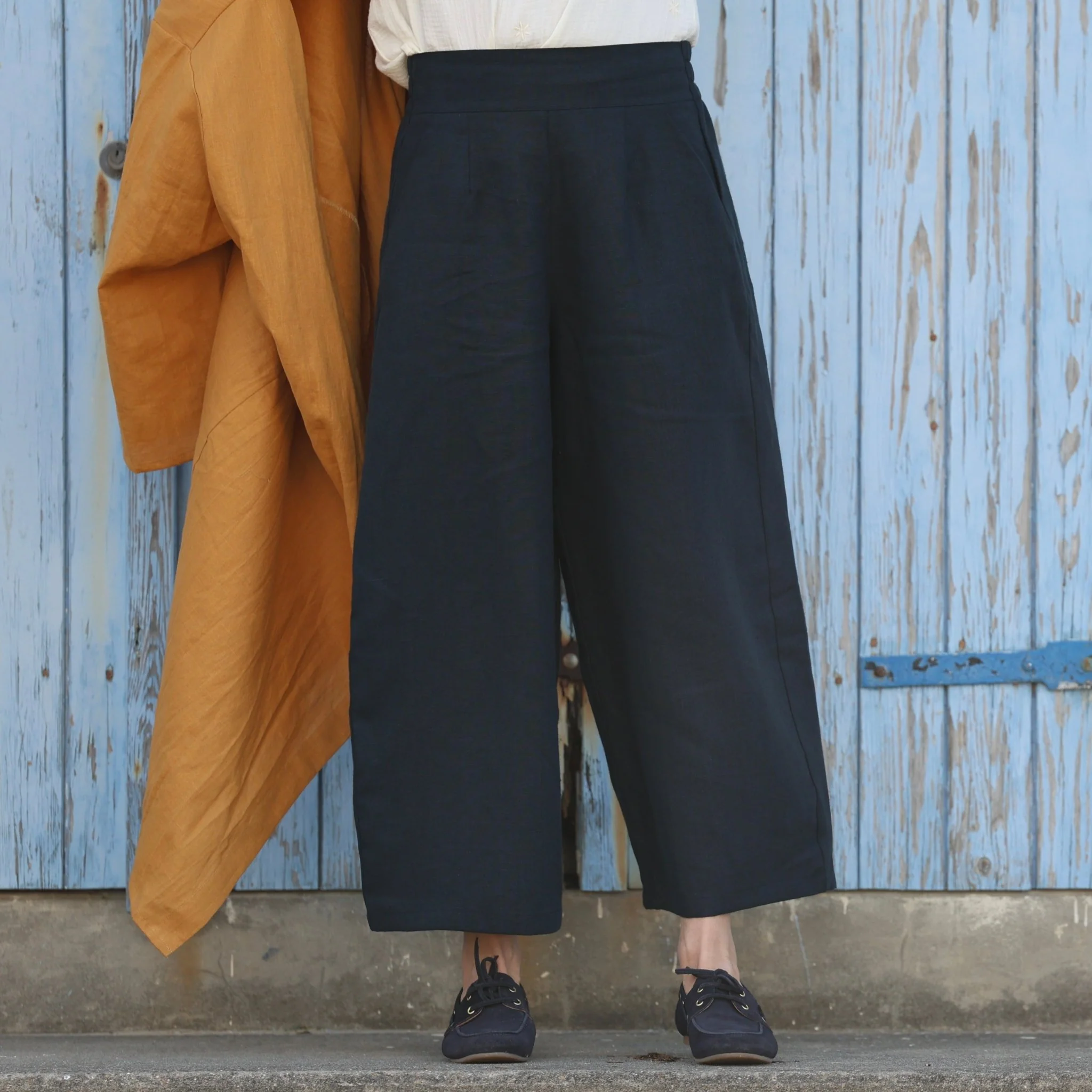 Pantalon Briac - lin marine - Image 2