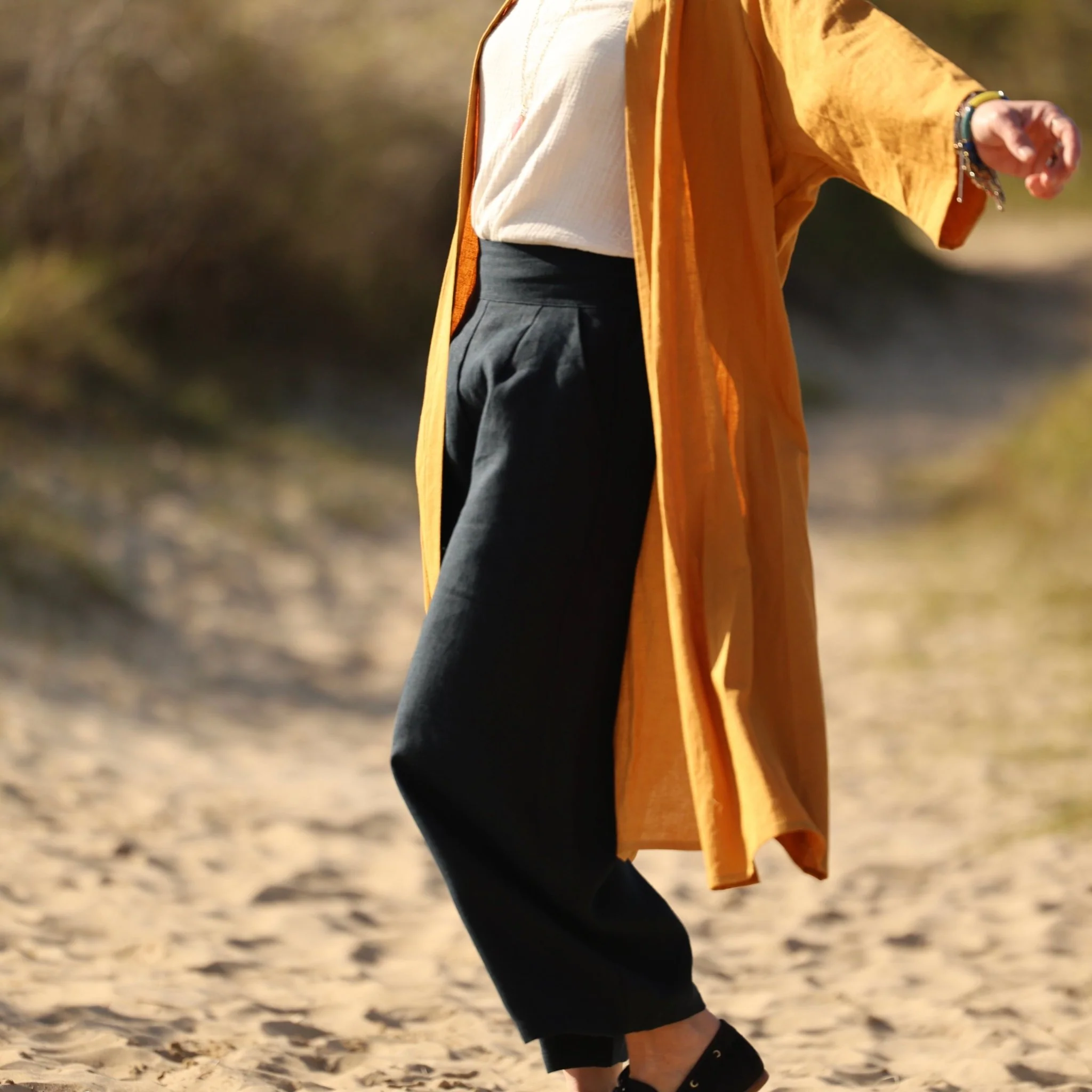 Pantalon Briac - lin marine - Image 5