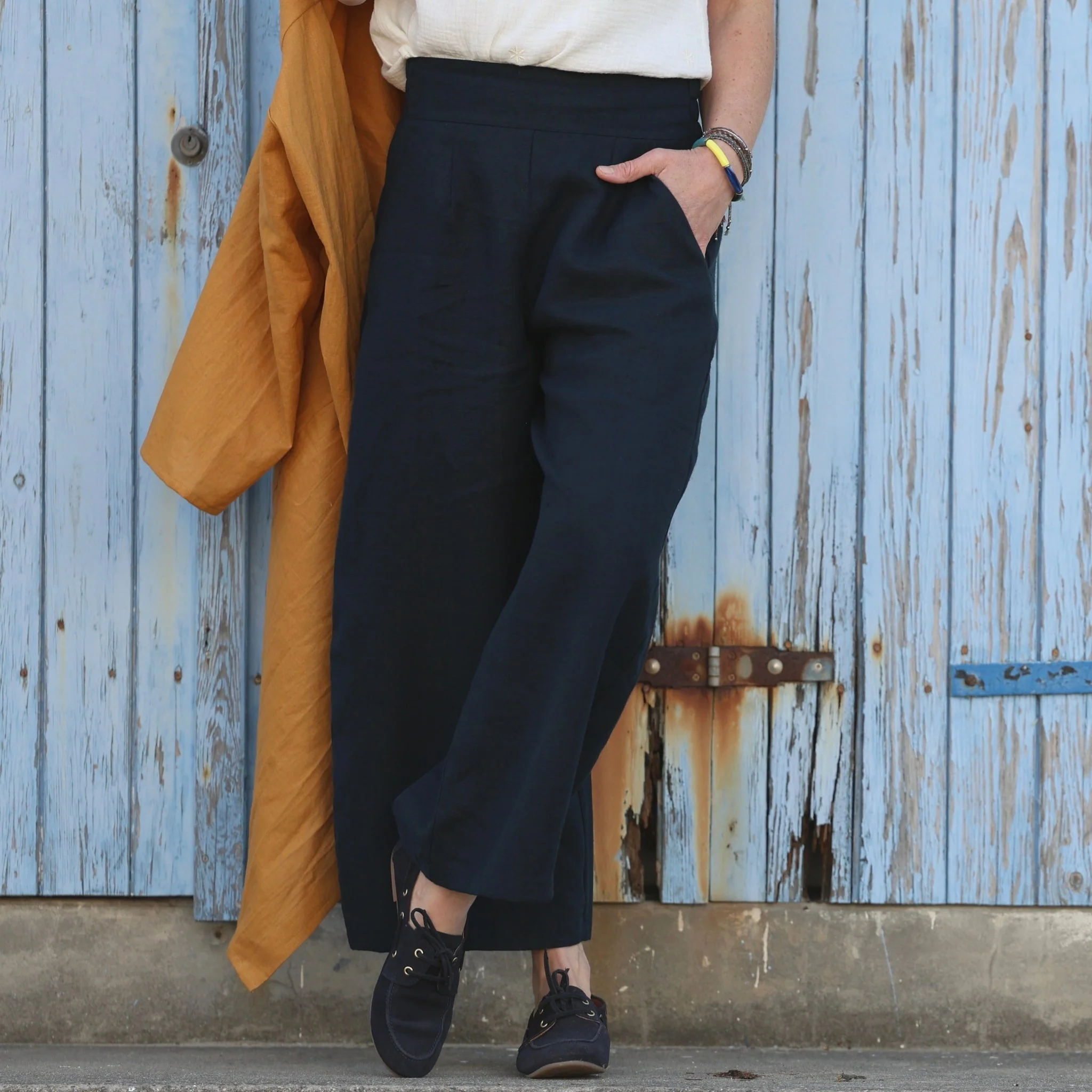 Pantalon Briac - lin marine - Image 9